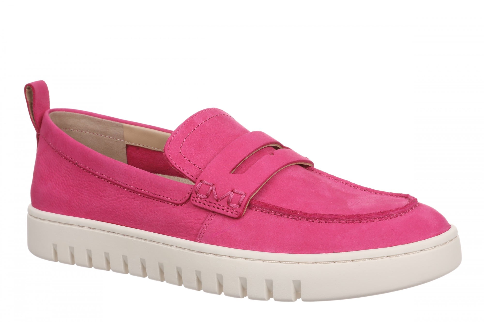 Vionic Uptown Resort Women's Slip-On Loafer Moc Casual Shoes in Fuchsia