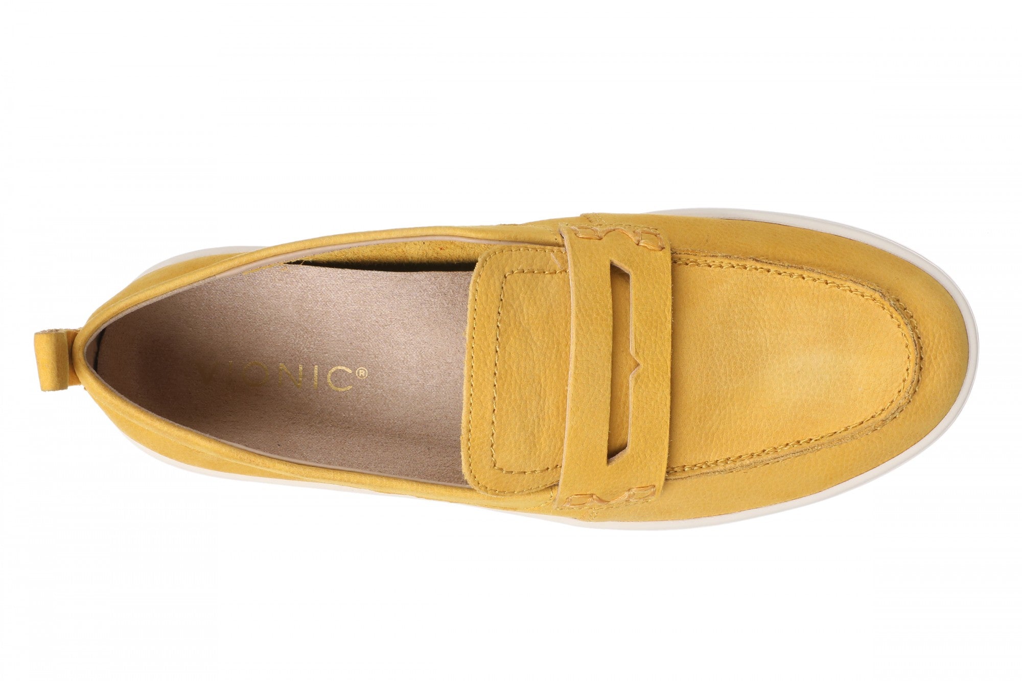 Vionic Uptown Resort Women's Slip-On Loafer Moc Casual Shoes - Daffodil - Top