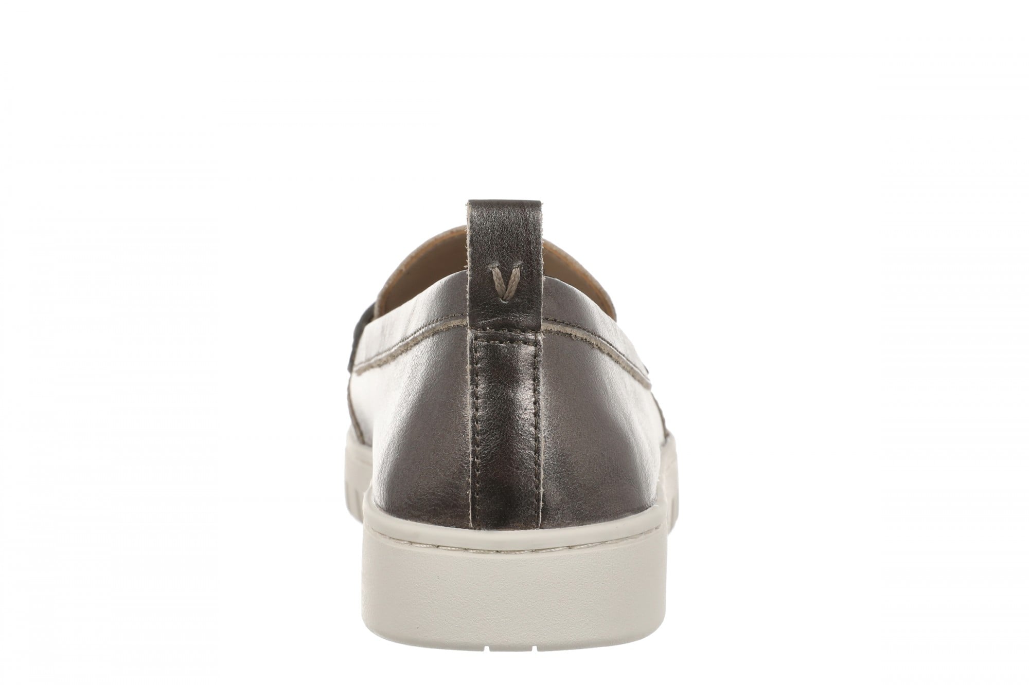 Vionic Uptown Women's Slip-On Loafer Moc Casual Shoes - Gunmetal - Back