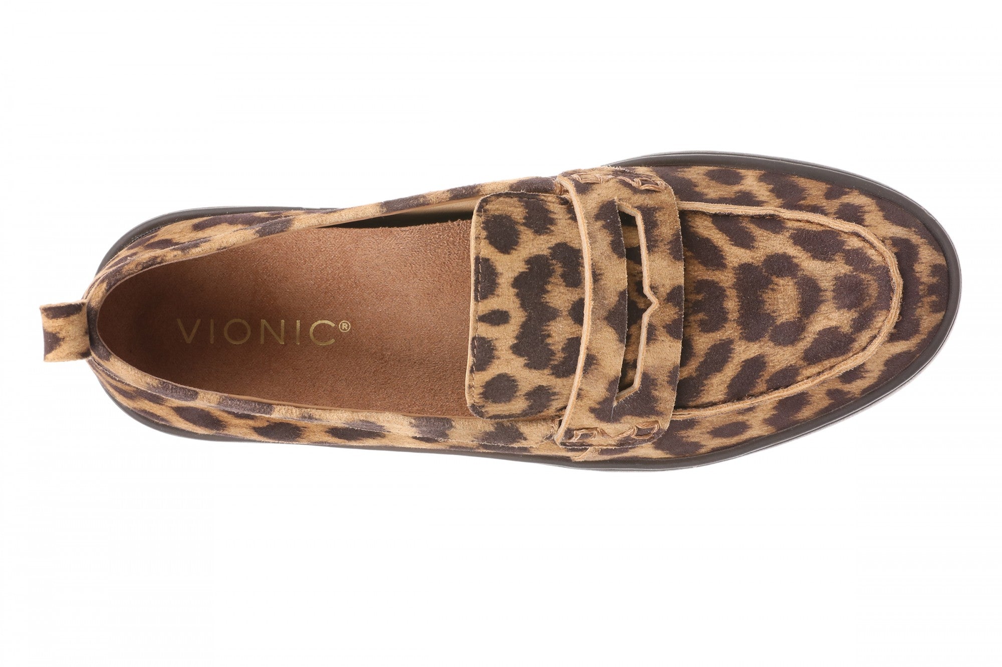 Vionic Uptown - Women's Orthotic Loafer - More Colors - Tan Leopard - Top