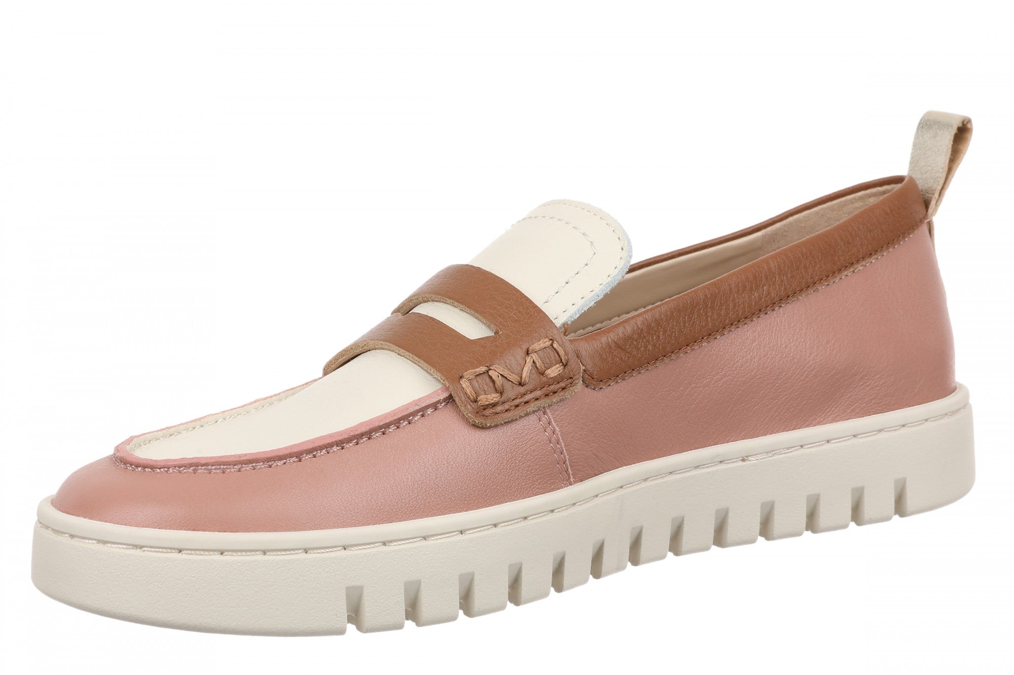 Vionic Uptown - Women's Orthotic Loafer - More Colors - Cinder Rose Multi - Left angle