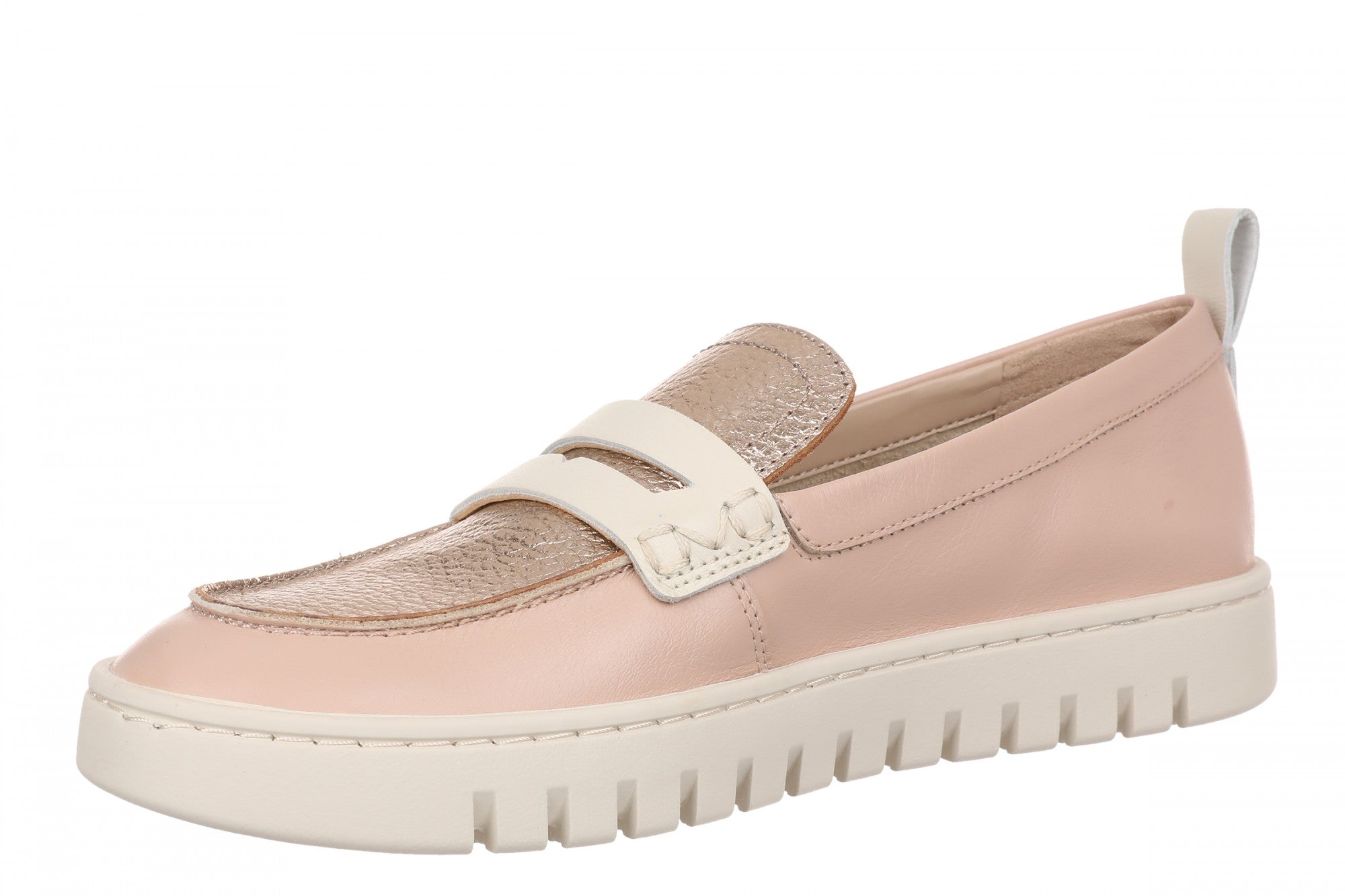Vionic Uptown - Women's Orthotic Loafer - More Colors - Rugby Tan Multi - Left angle