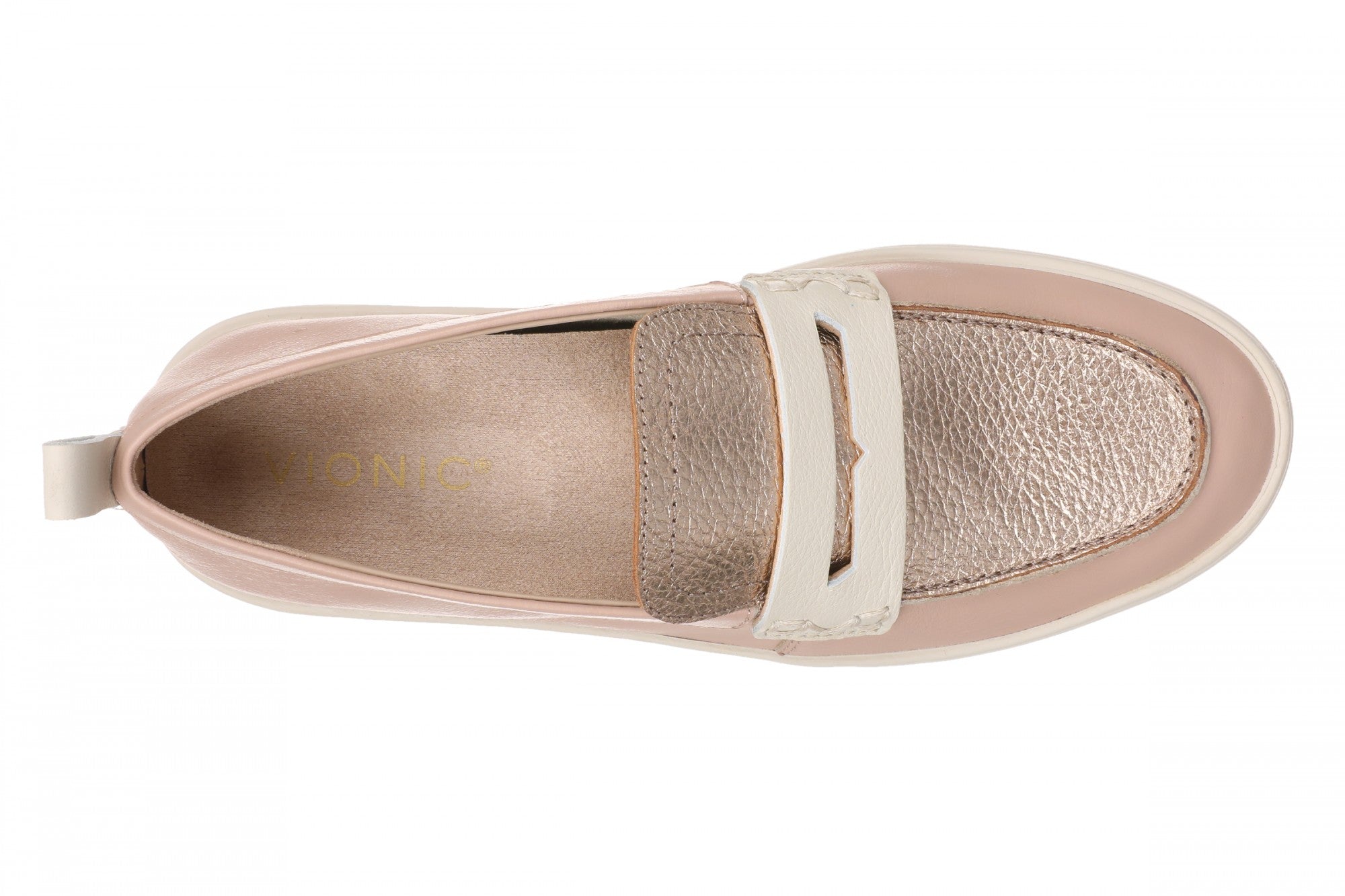 Vionic Uptown - Women's Orthotic Loafer - More Colors - Rugby Tan Multi - Top
