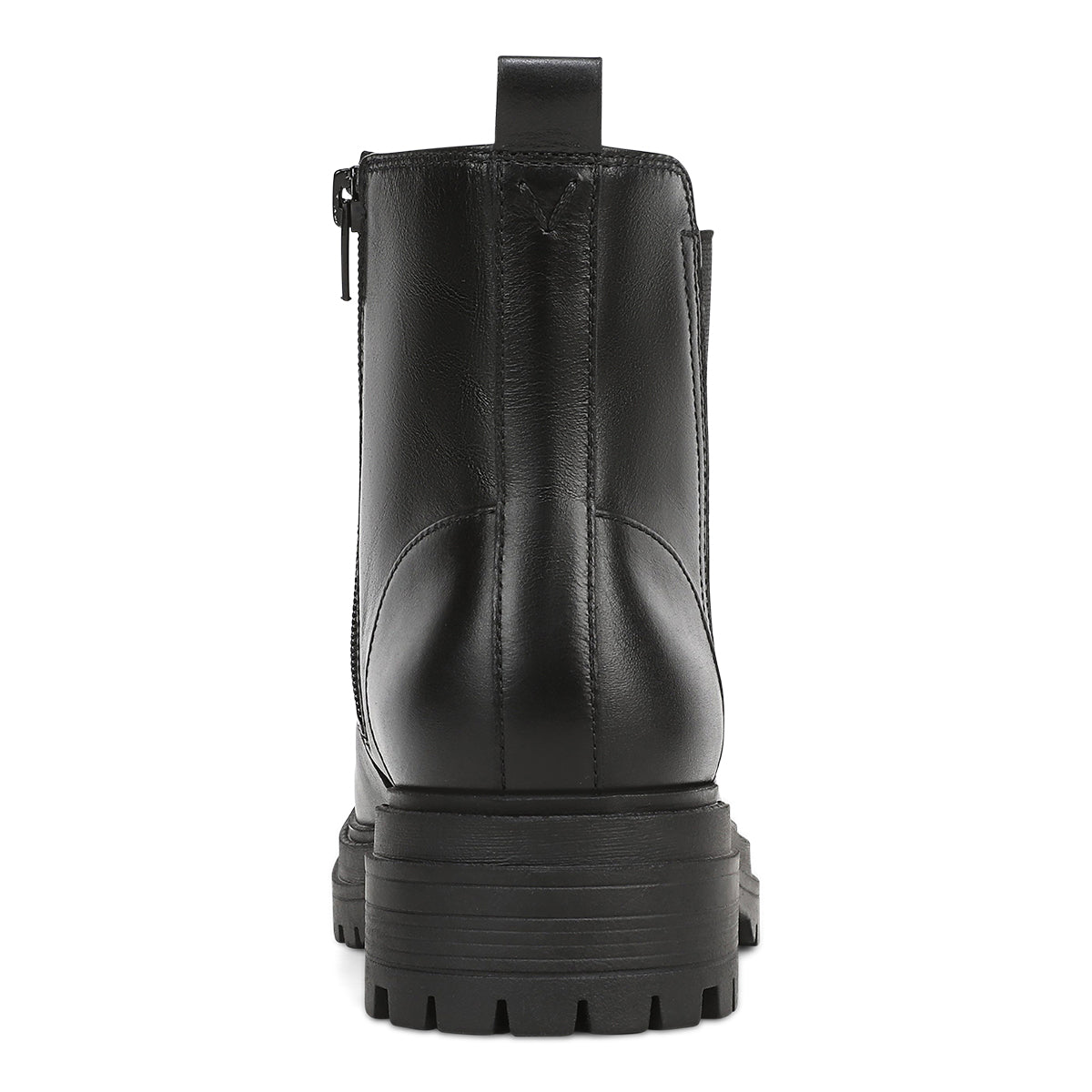 Vionic Georgina Women's Chelsea Boots - Black Leather - Back