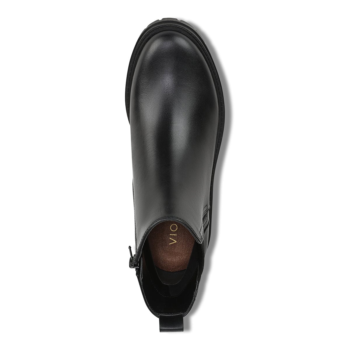 Vionic Georgina Women's Chelsea Boots - Black Leather - Top