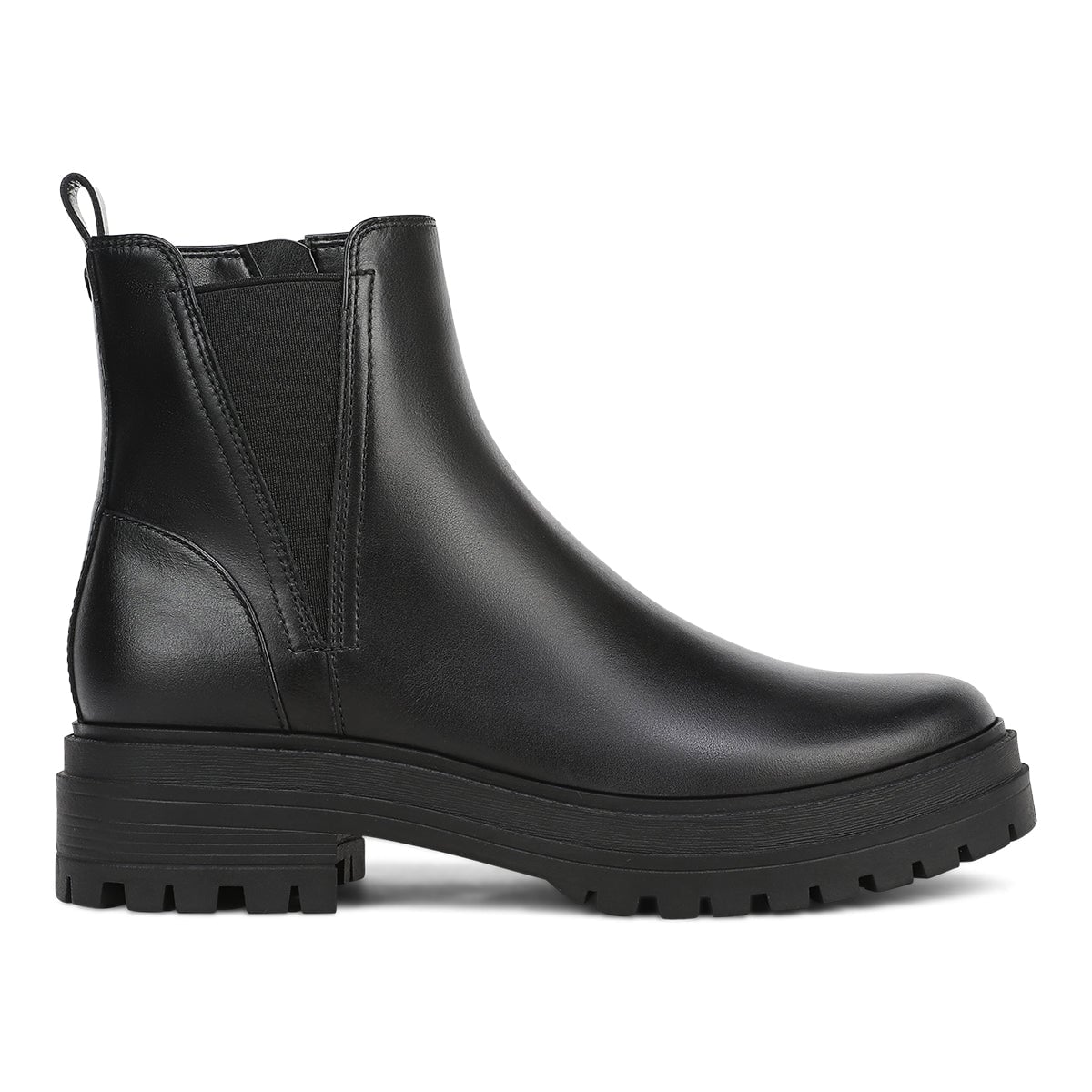 Vionic Georgina Women's Chelsea Boots - Black Leather - Right Side