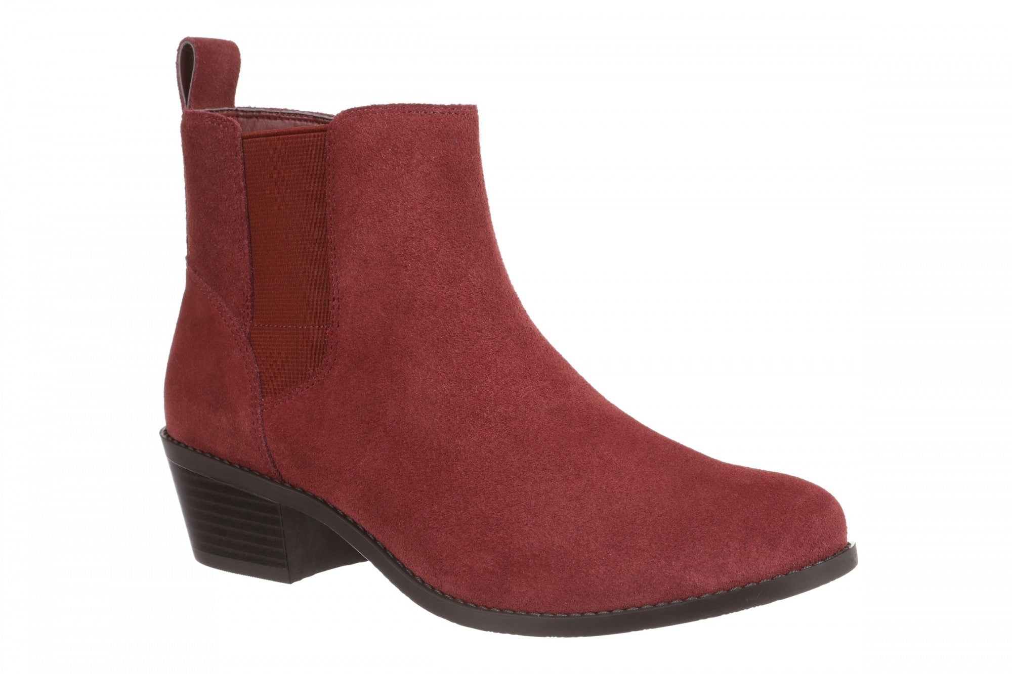Vionic Roseland Women's Comfortable & Supportive Short Boot in Shiraz Red