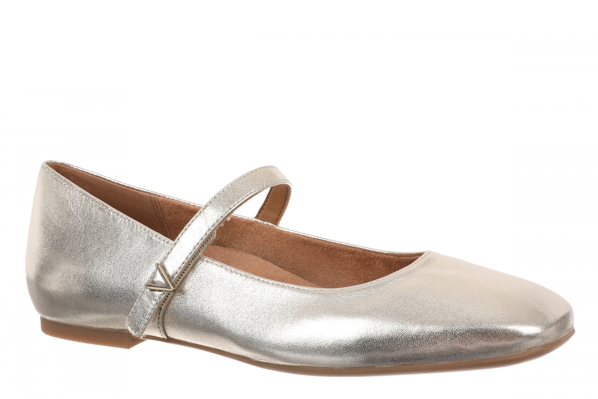 Vionic Alameda Women's Orthotic Supportive Mary Jane Flat - Gold - Angle main