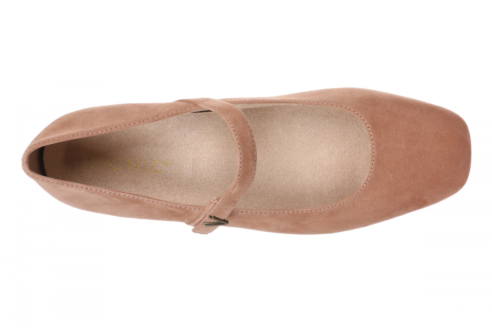 Vionic Alameda Women's Orthotic Supportive Mary Jane Flat - Mocha Mousse - Top
