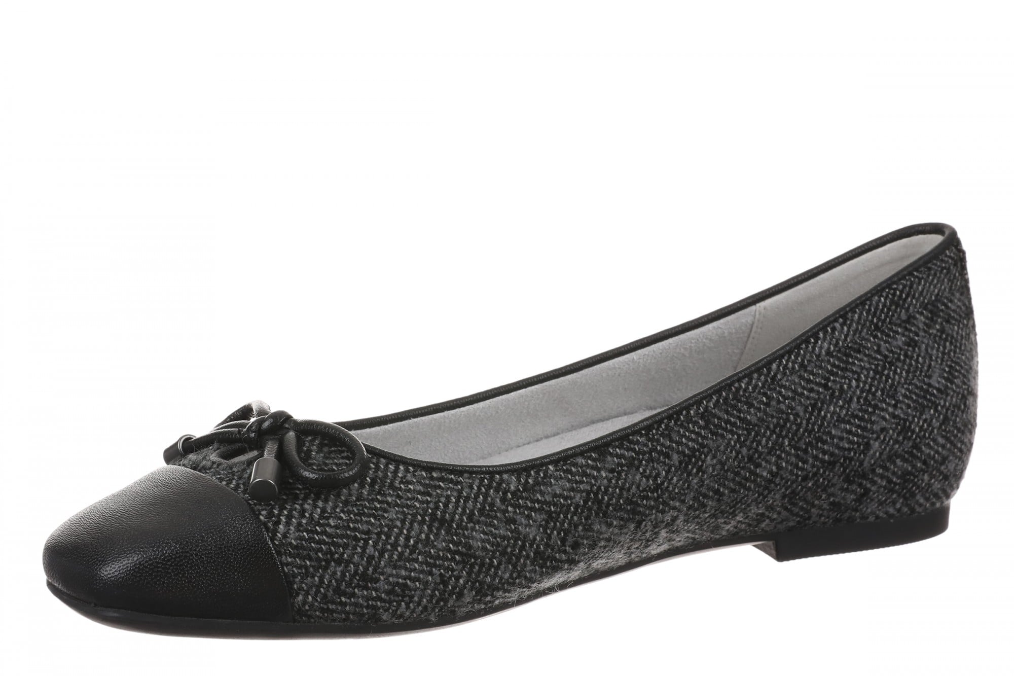 Vionic Klara Women's Ballet Comfort Flat - Slate Grey Multi - Left angle