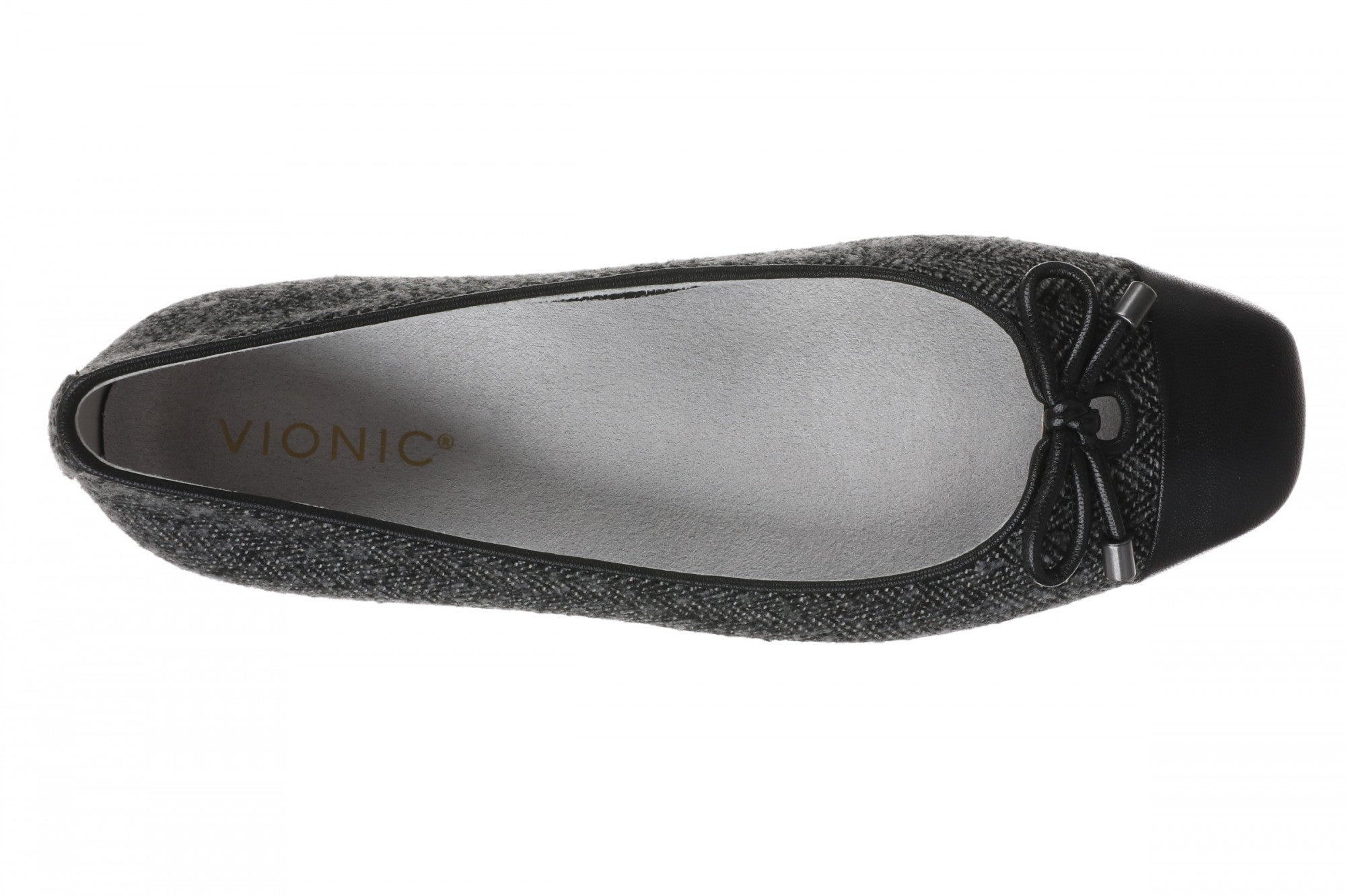Vionic Klara Women's Ballet Comfort Flat - Slate Grey Multi - Top