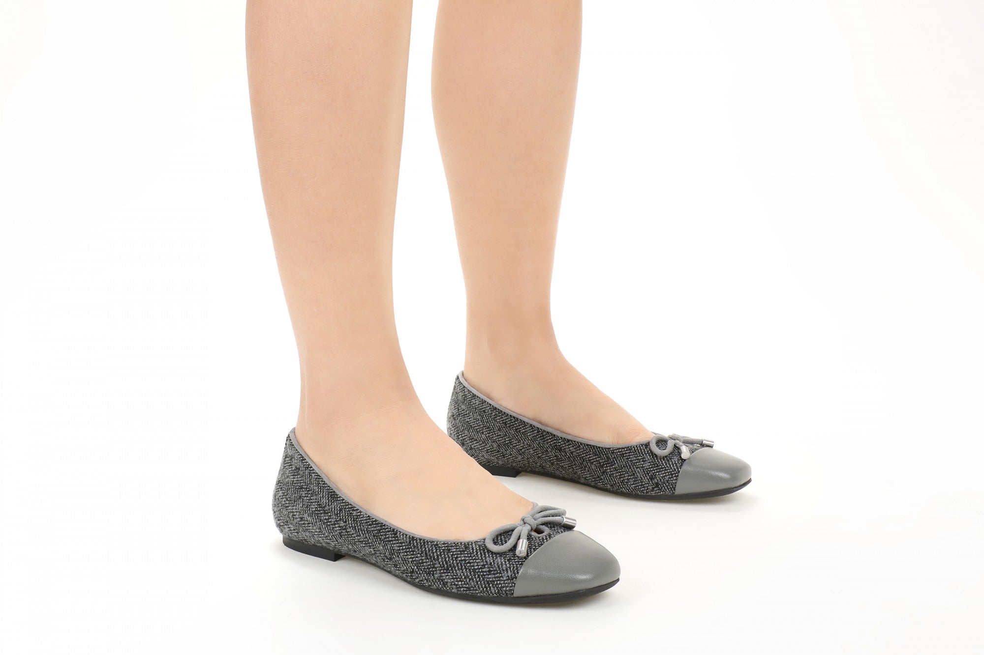 Vionic Klara Women's Ballet Comfort Flat - Slate Grey Multi - Lifestyle