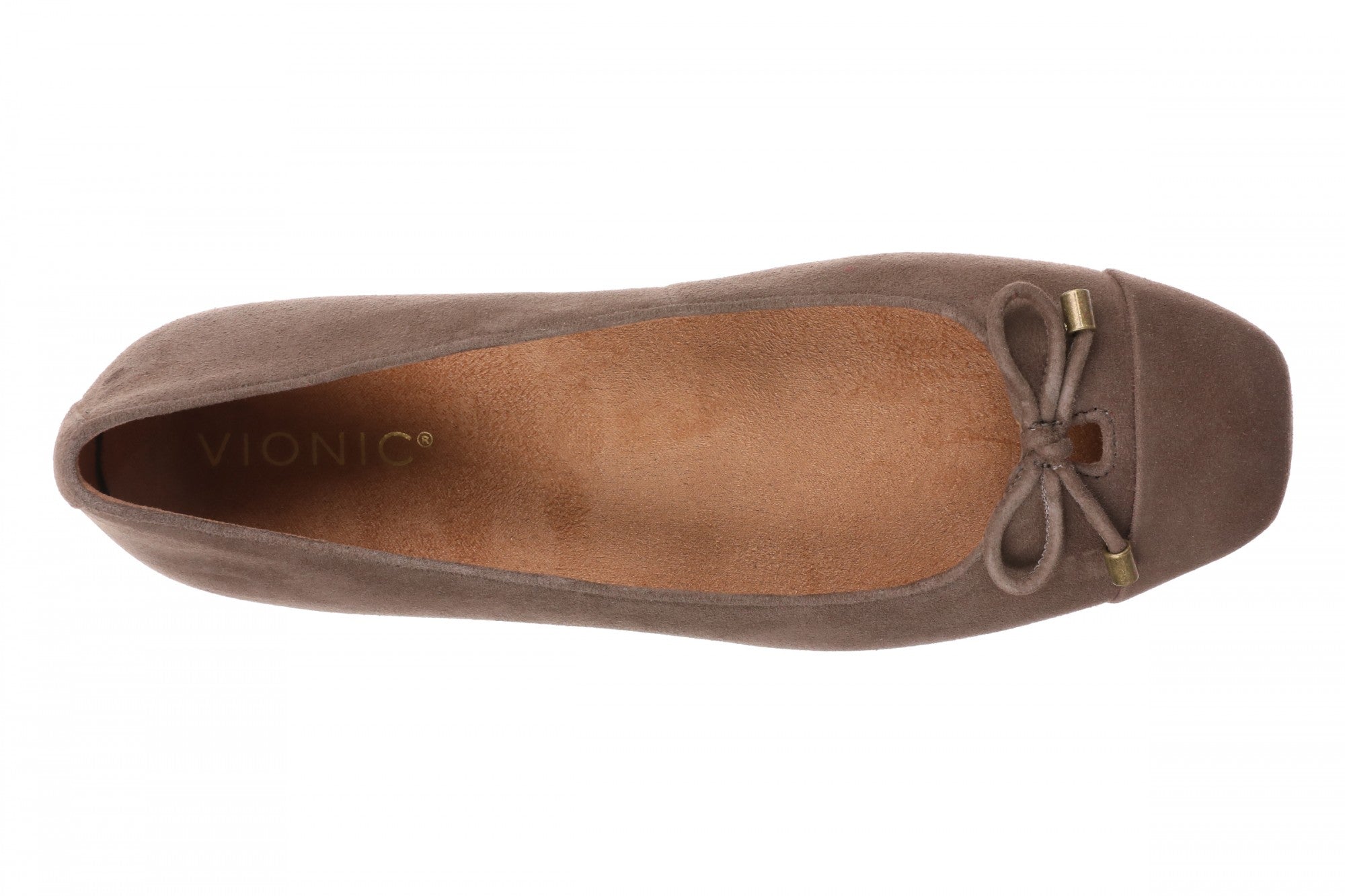 Vionic Klara Women's Ballet Comfort Flat - Driftwood - Top