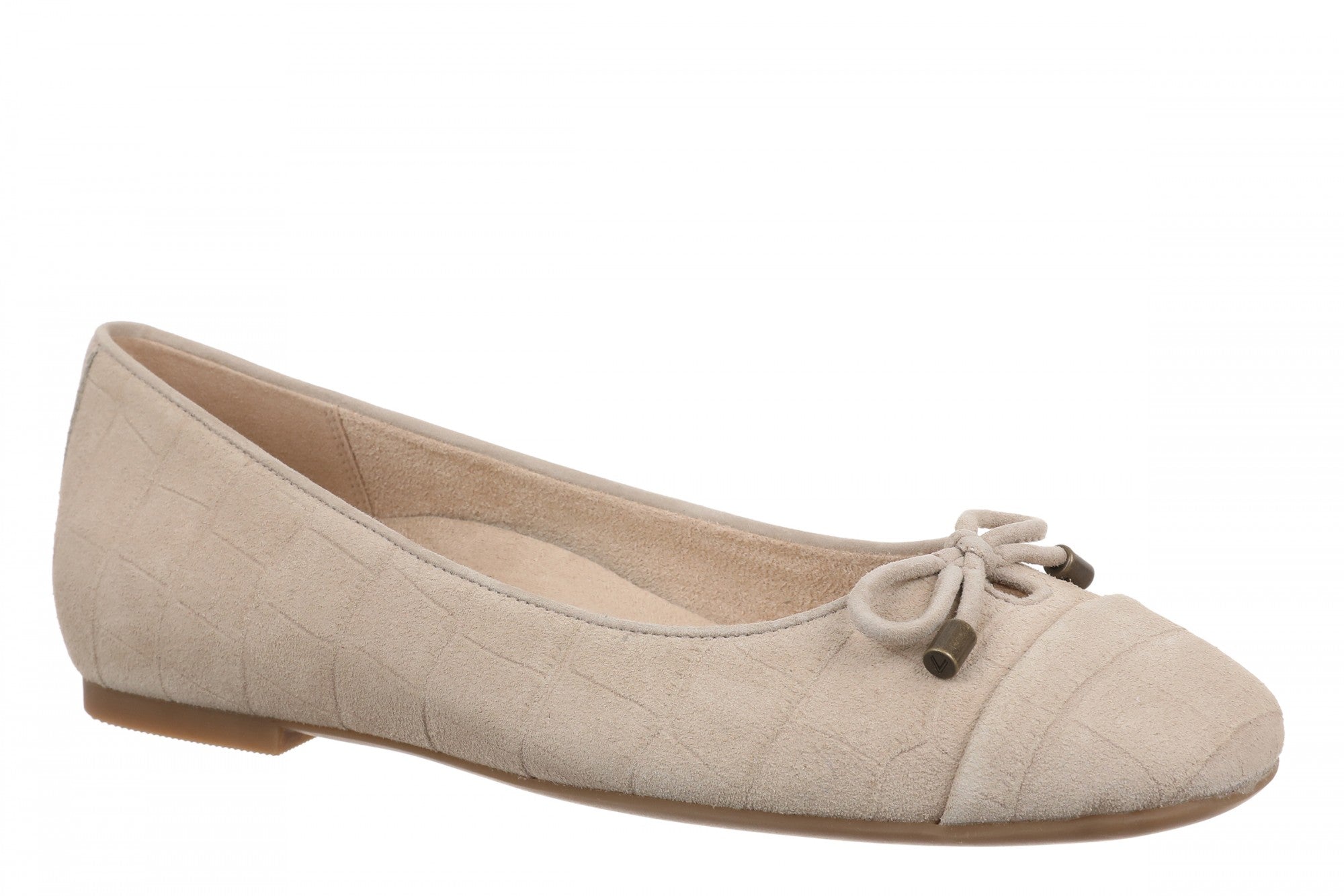 Vionic Klara Women's Ballet Comfort Flat - Lucid Beige - Angle main