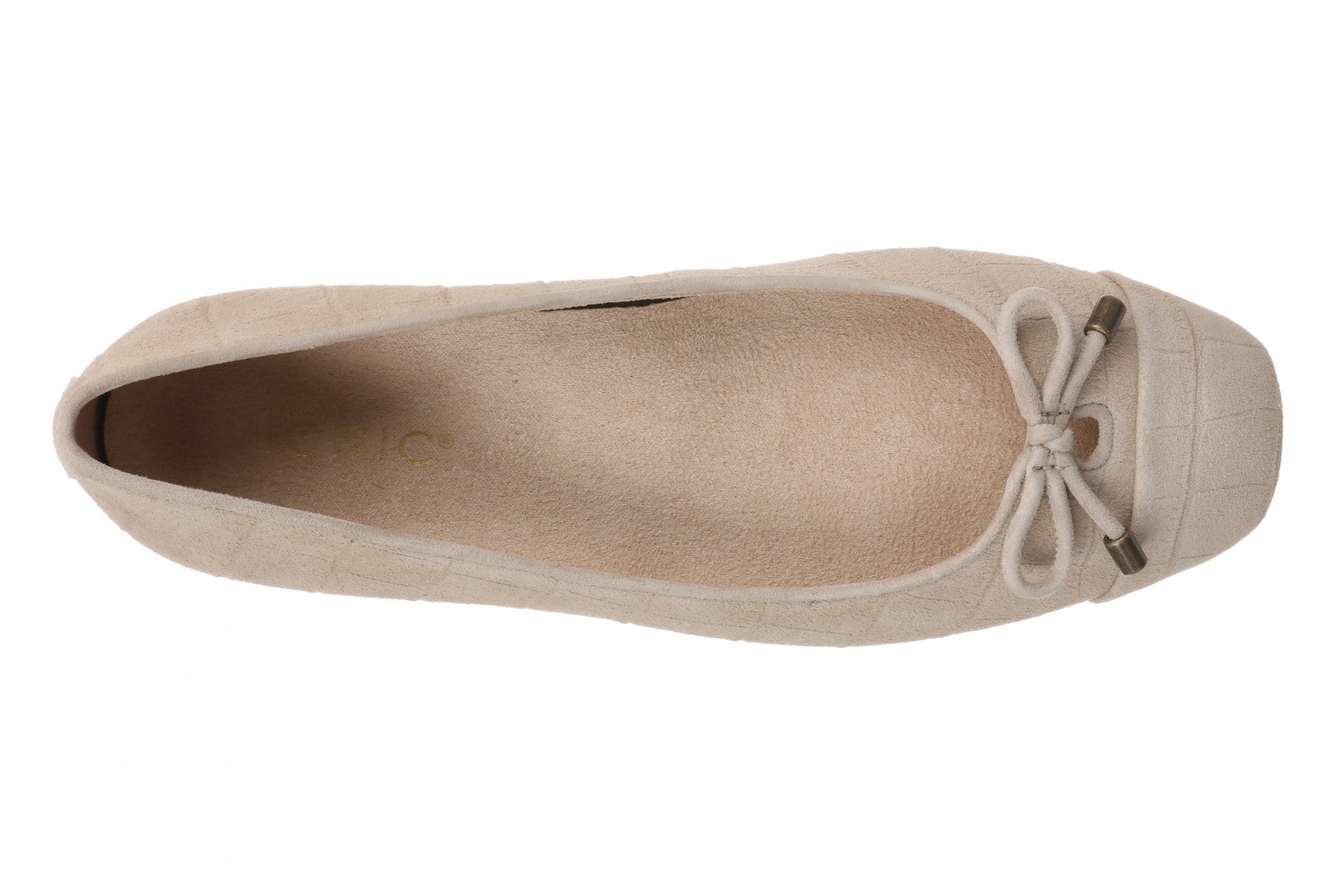 Vionic Klara Women's Ballet Comfort Flat - Lucid Beige - Top