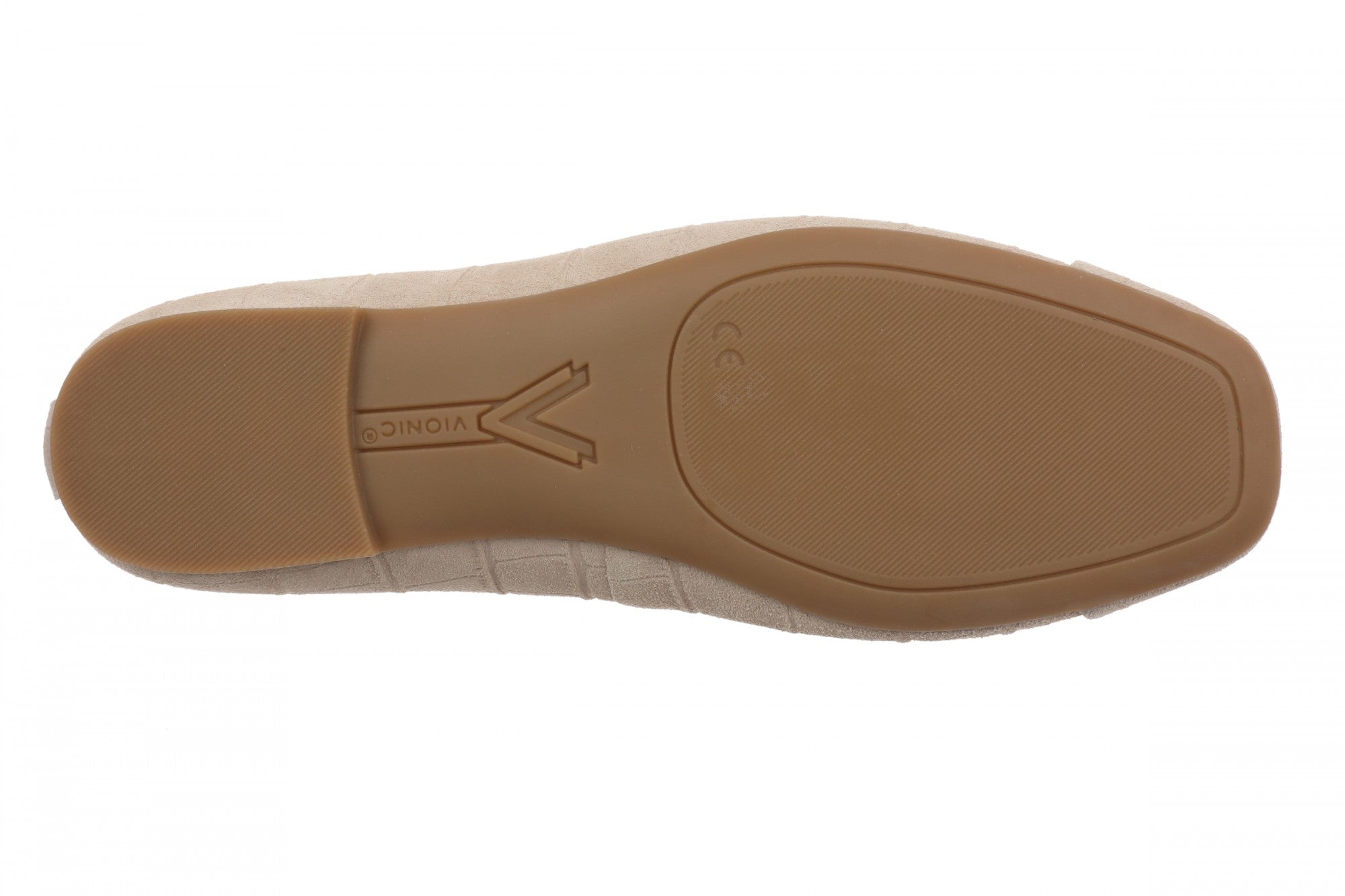 Vionic Klara Women's Ballet Comfort Flat - Lucid Beige - Bottom