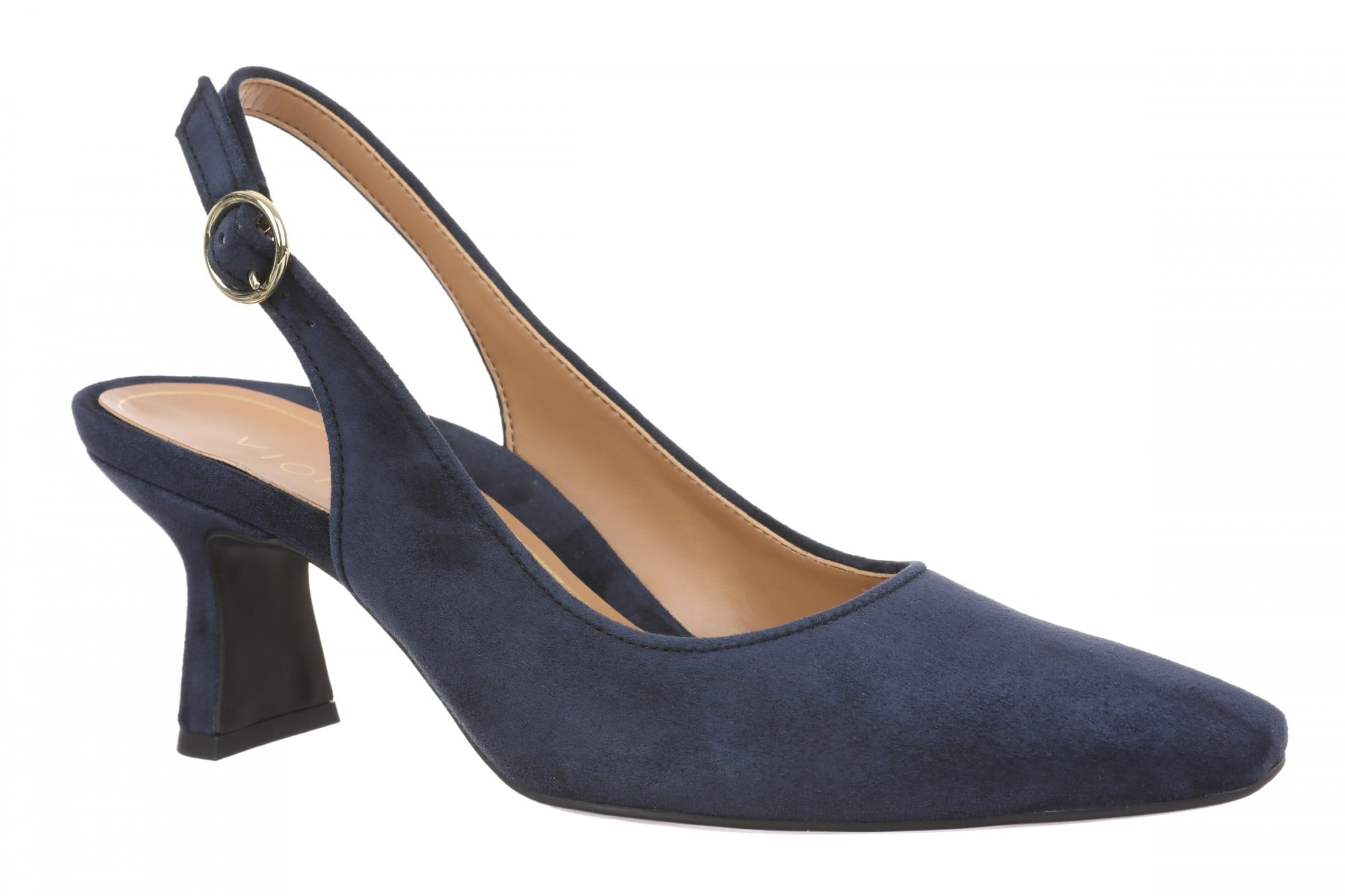 Vionic Perris Women's Comfort Slingback Pump - Baltic Navy - Angle main