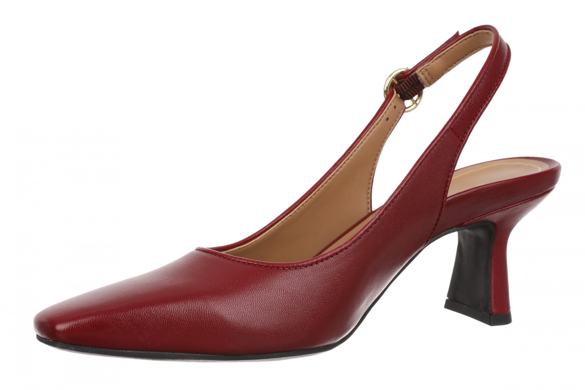 Vionic Perris Women's Comfort Slingback Pump - Cabernet Red - Left angle