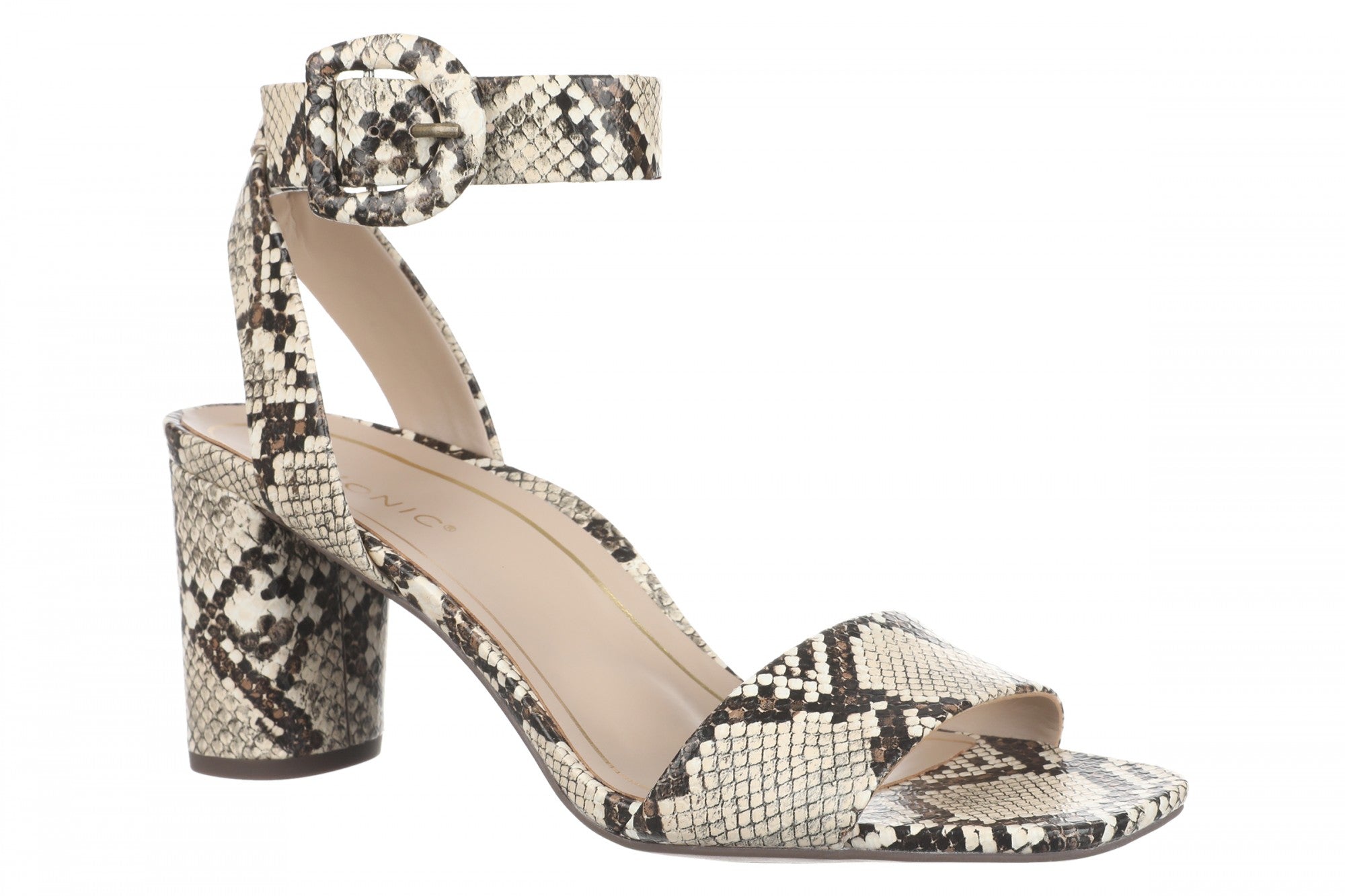 Vionic Zinfandel Women's Heeled Comfort Sandal in Ivory Multi