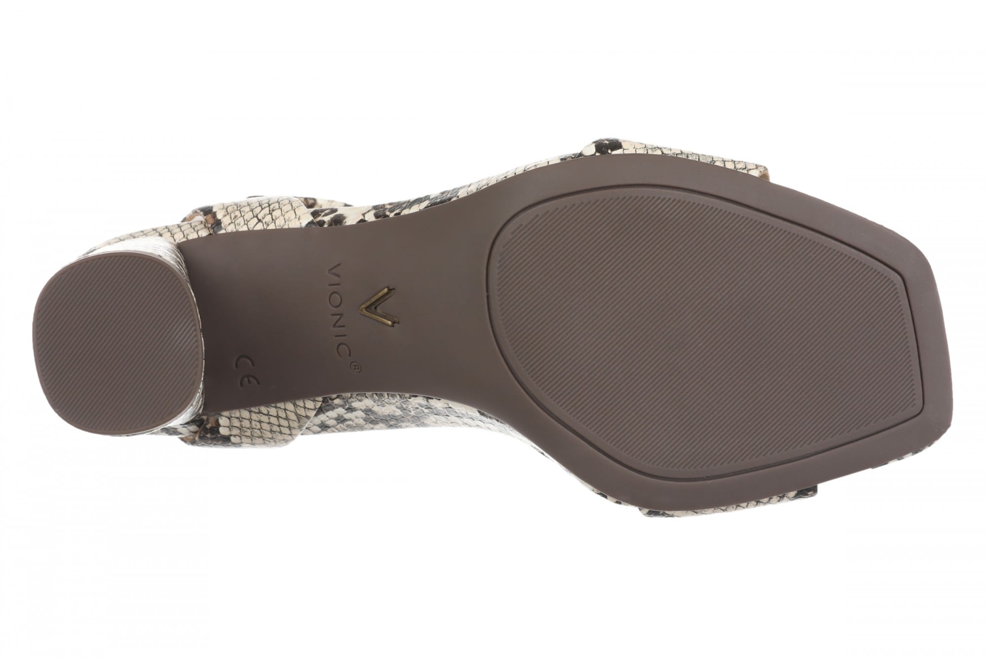 Vionic Zinfandel Women's Heeled Comfort Sandal - Ivory Multi - Bottom