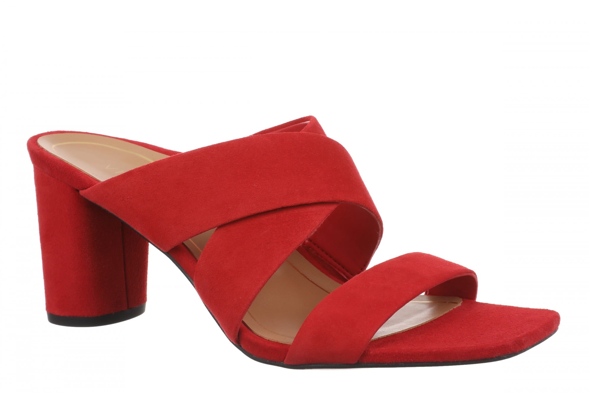Vionic Merlot Women's Supportive Heeled Sandal - Red - Angle main