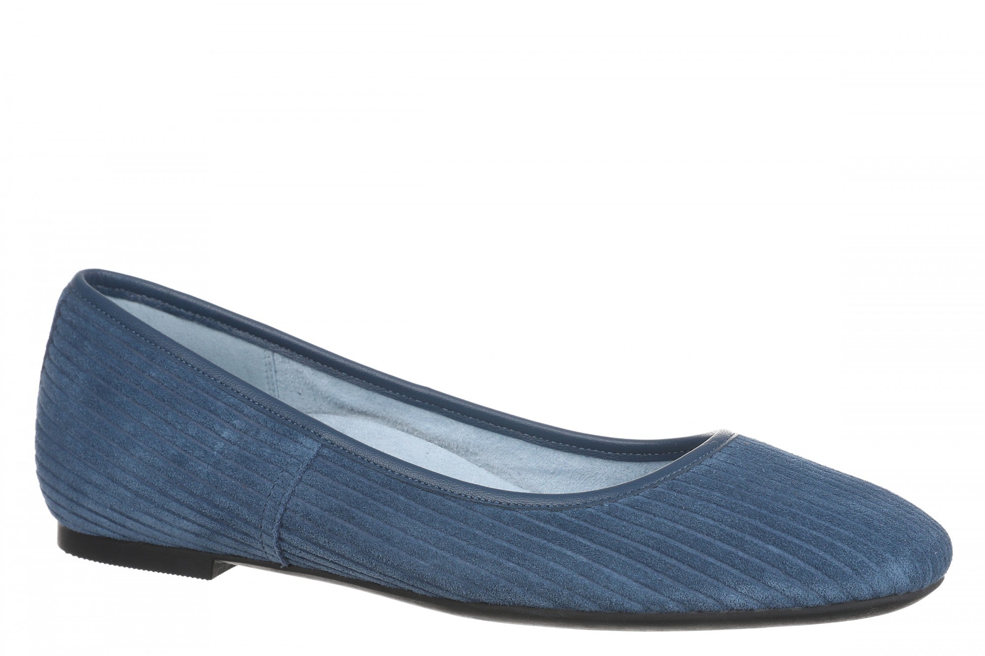 Vionic Orinda Women's Square Toe Ballet Flat - Dark Denim - Angle main