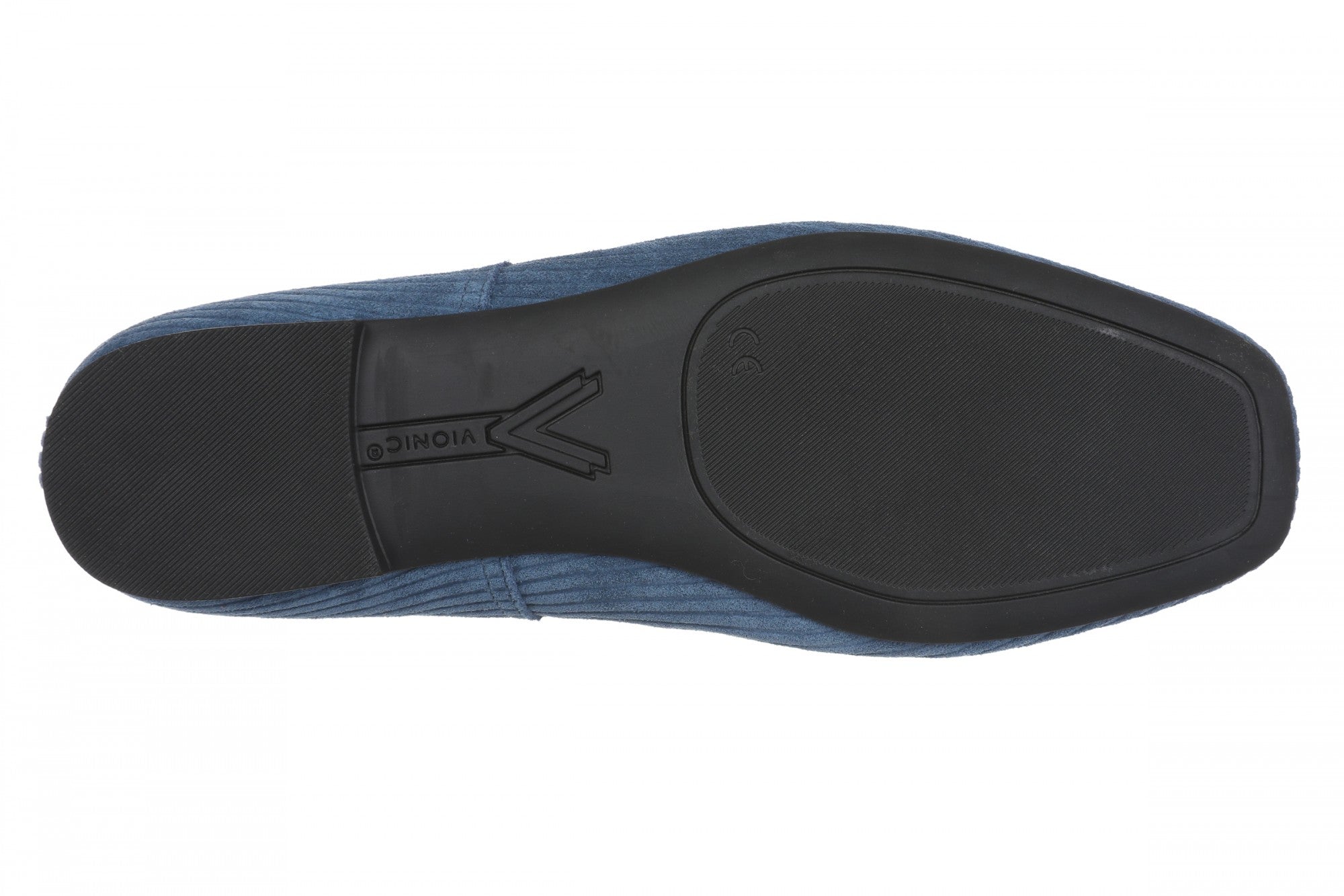 Vionic Orinda Women's Square Toe Ballet Flat - Dark Denim - Bottom