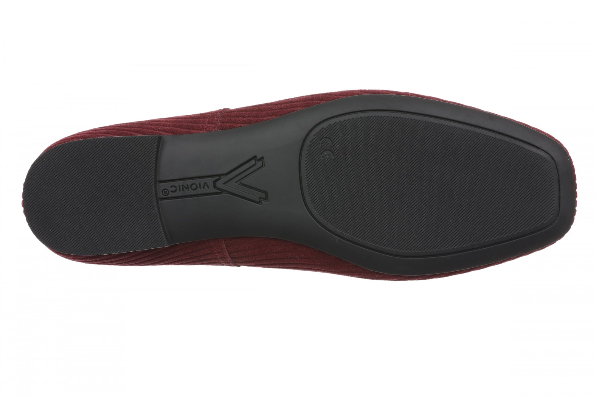 Vionic Orinda Women's Square Toe Ballet Flat - Cherry Jubilee - Bottom