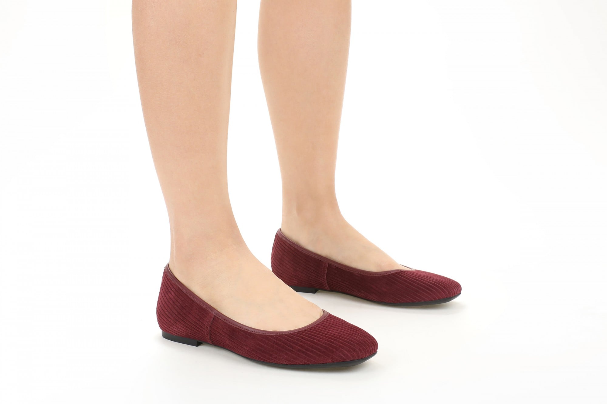 Vionic Orinda Women's Square Toe Ballet Flat - Cherry Jubilee - Lifestyle