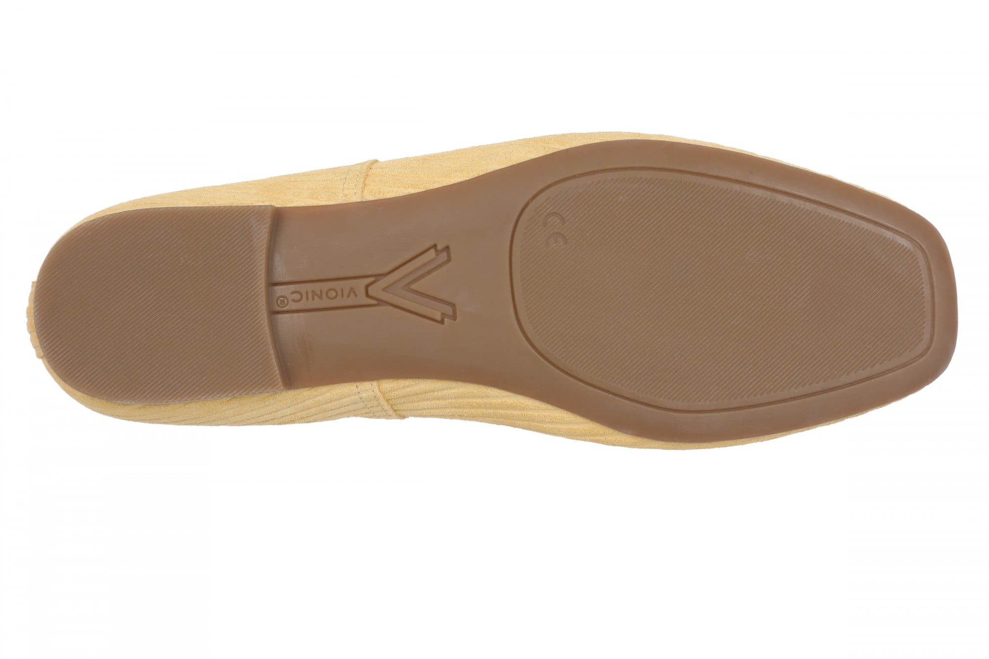 Vionic Orinda Women's Square Toe Ballet Flat - Cornsilk Yellow - Bottom