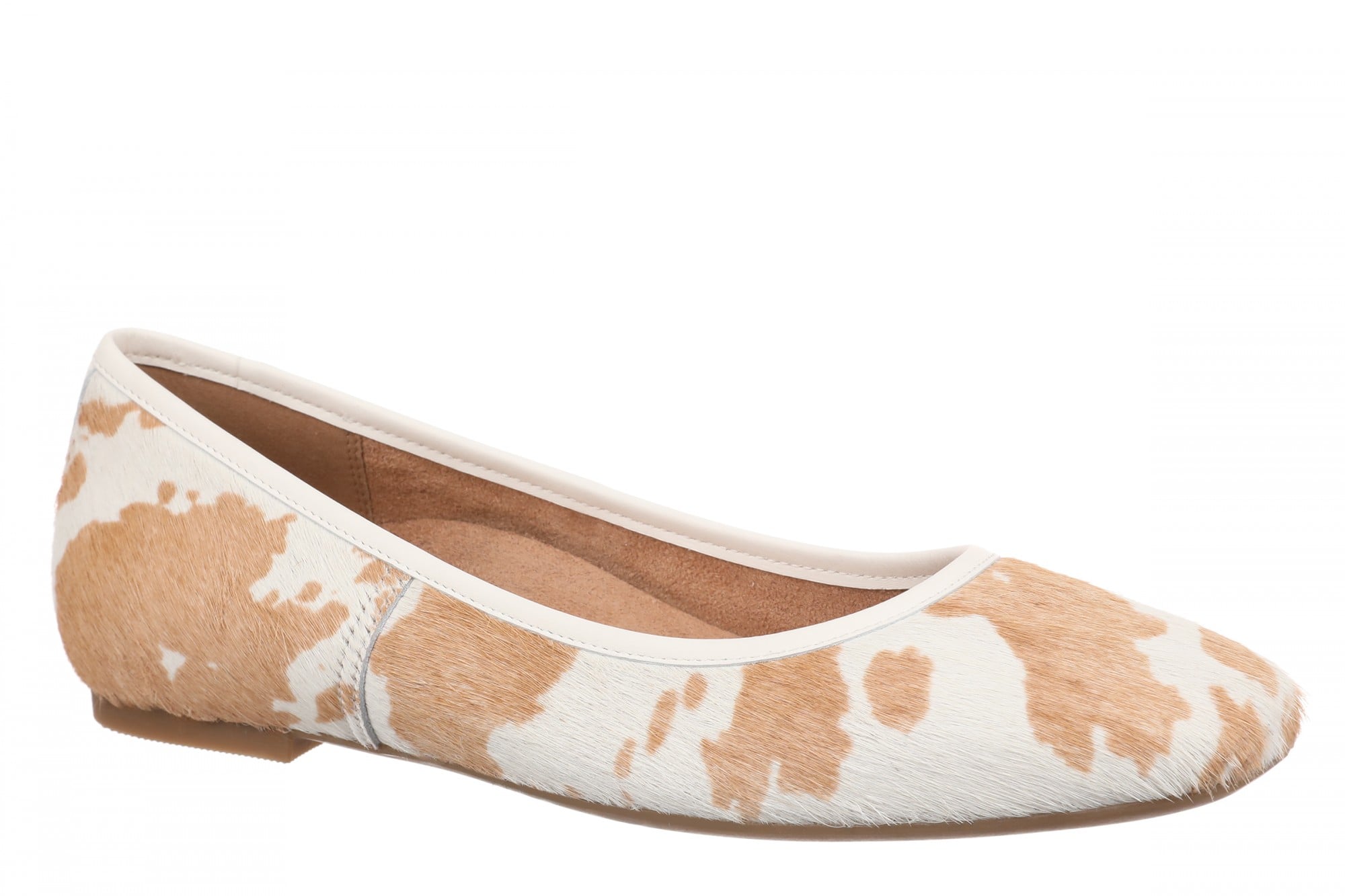Vionic Orinda Women's Square Toe Ballet Flat - Brown Multi - Angle main