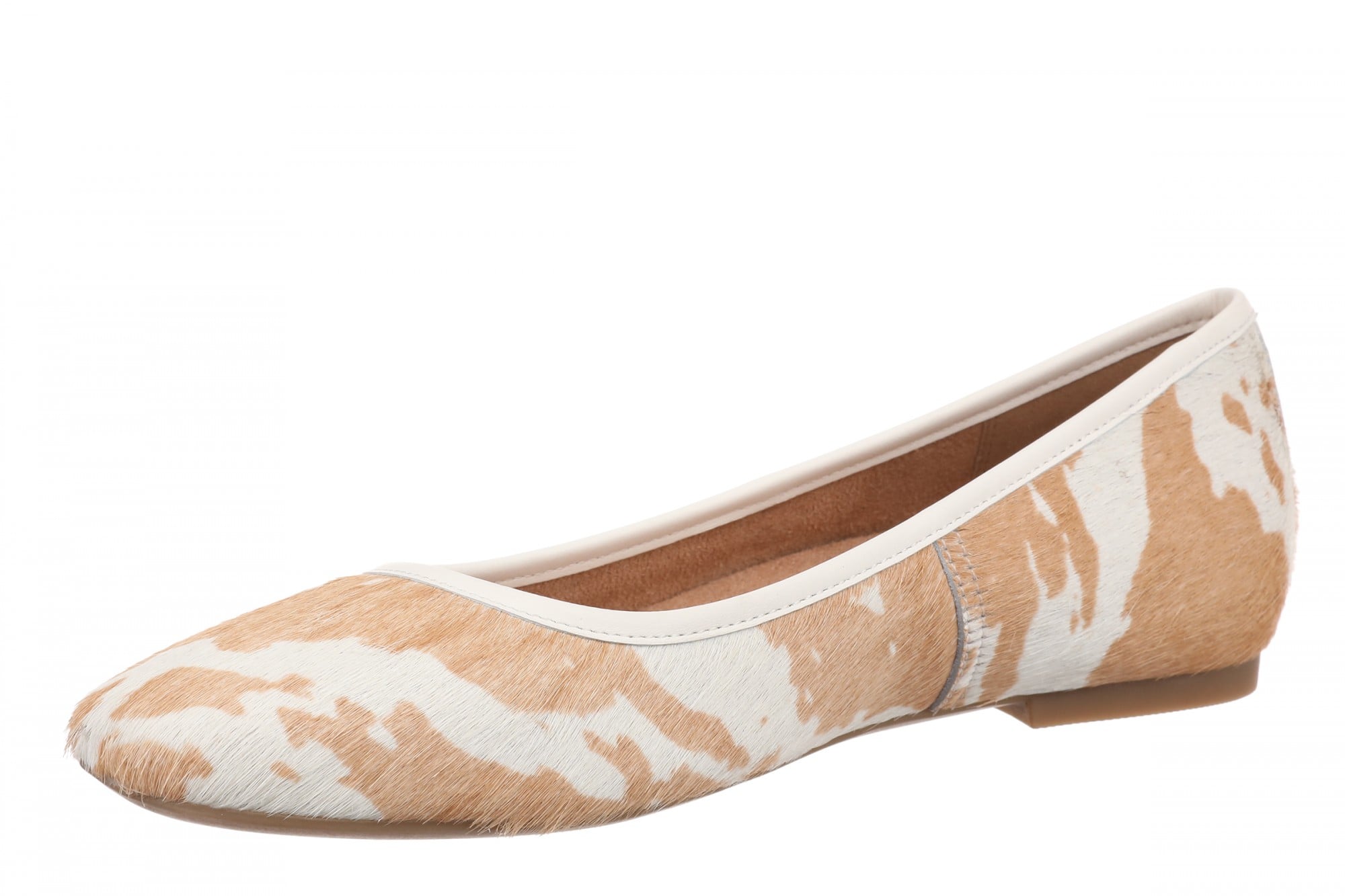 Vionic Orinda Women's Square Toe Ballet Flat - Brown Multi - Left angle