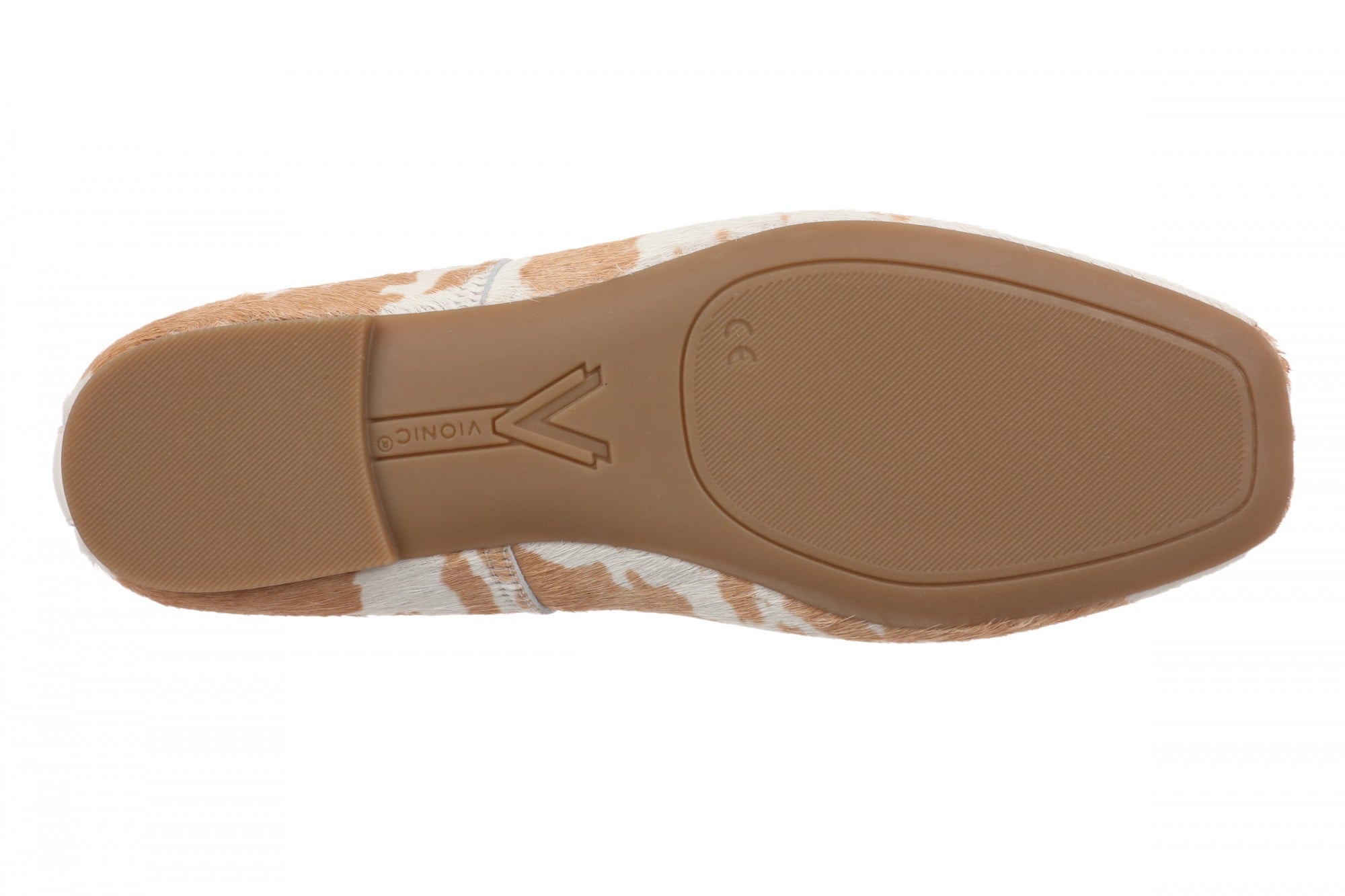 Vionic Orinda Women's Square Toe Ballet Flat - Brown Multi - Bottom