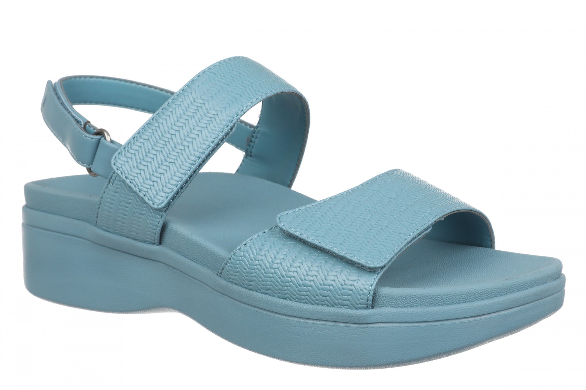 Vionic Fay Women's Comfort Platform Sandal with Arch Support in Captains Blue