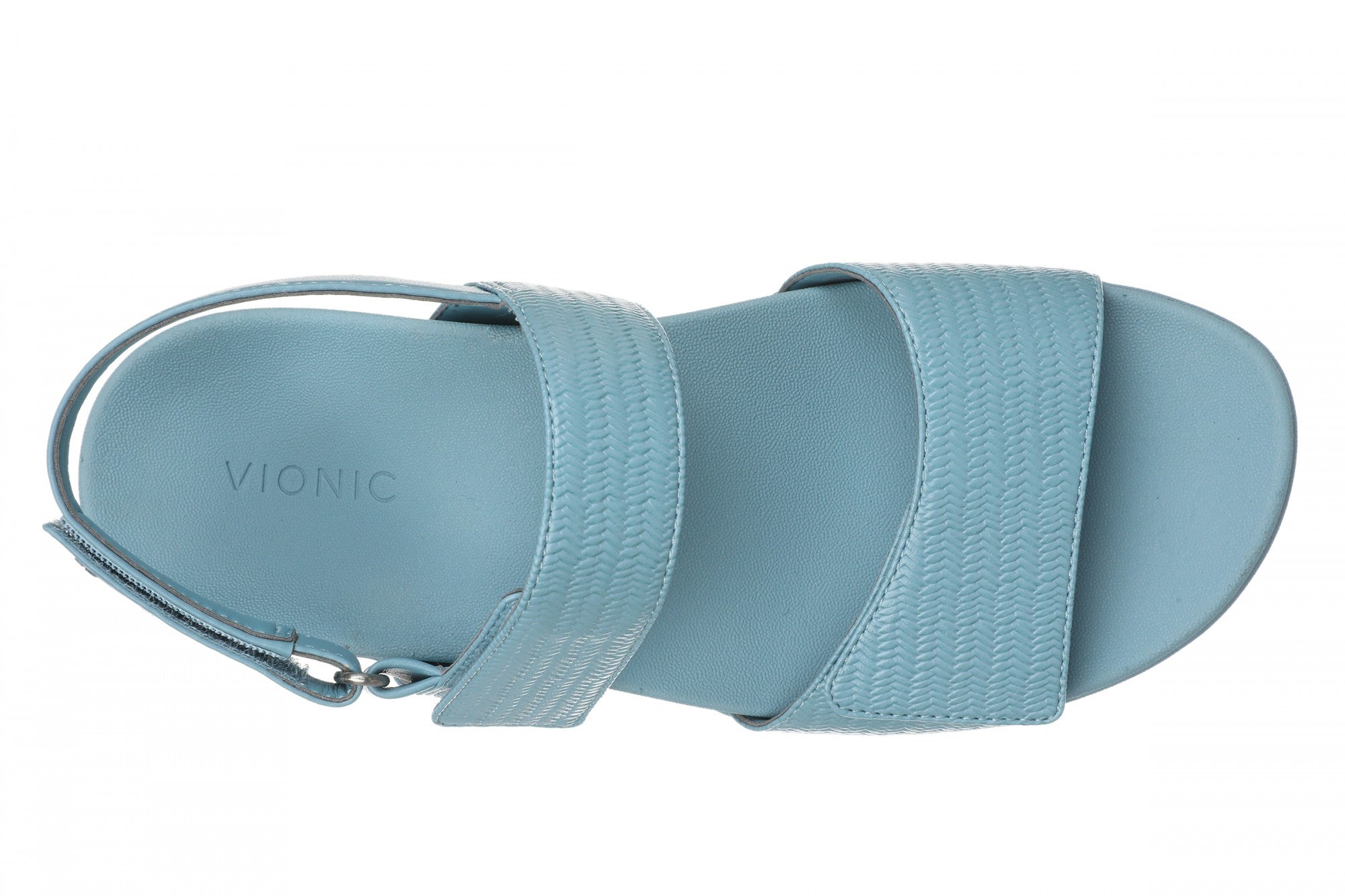 Vionic Fay Women's Comfort Platform Sandal with Arch Support - Captains Blue - Top