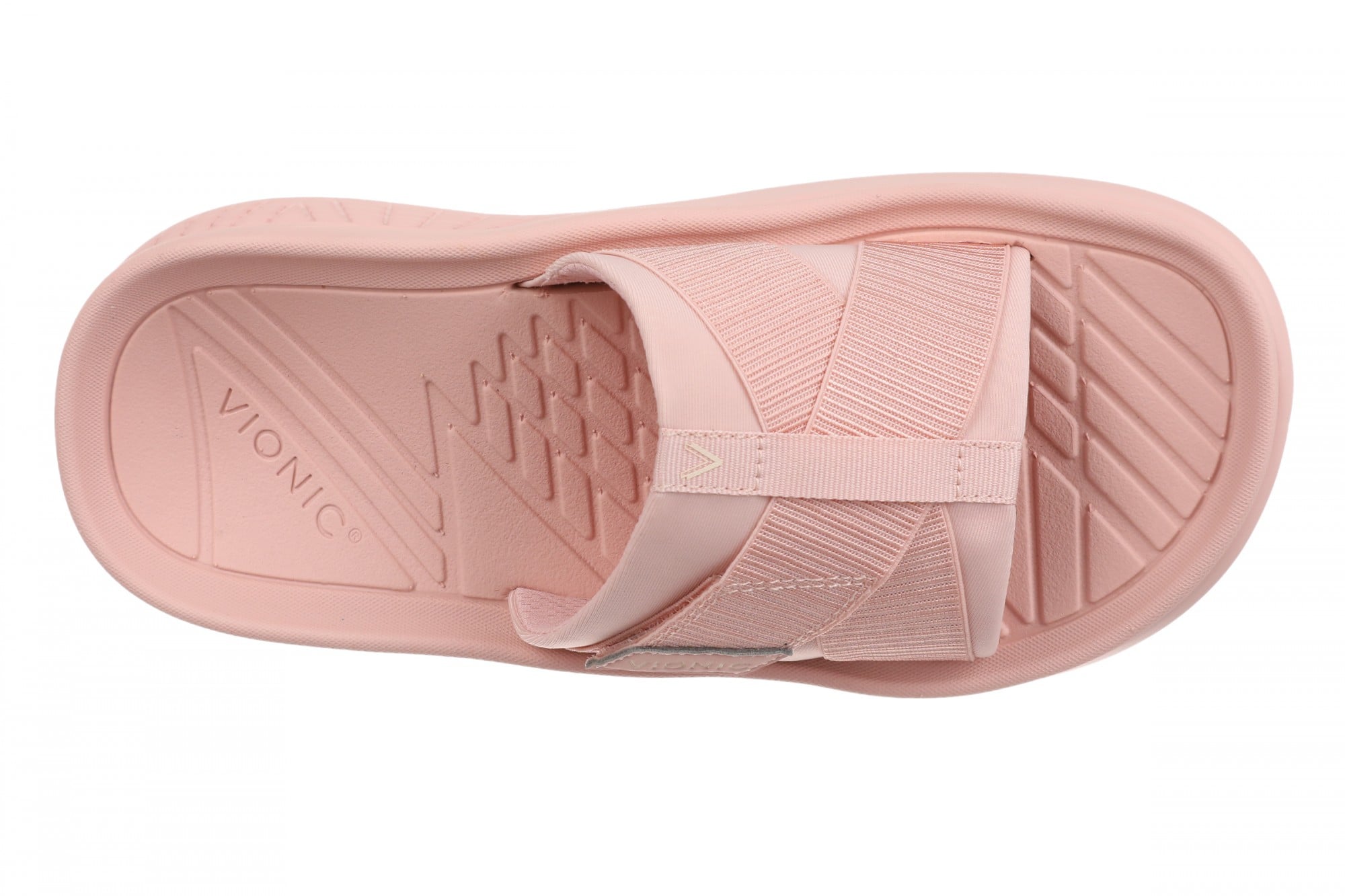 Vionic Rebound Unisex Recovery Slide Sandals - Comfort & Support - Peach Pink - Top