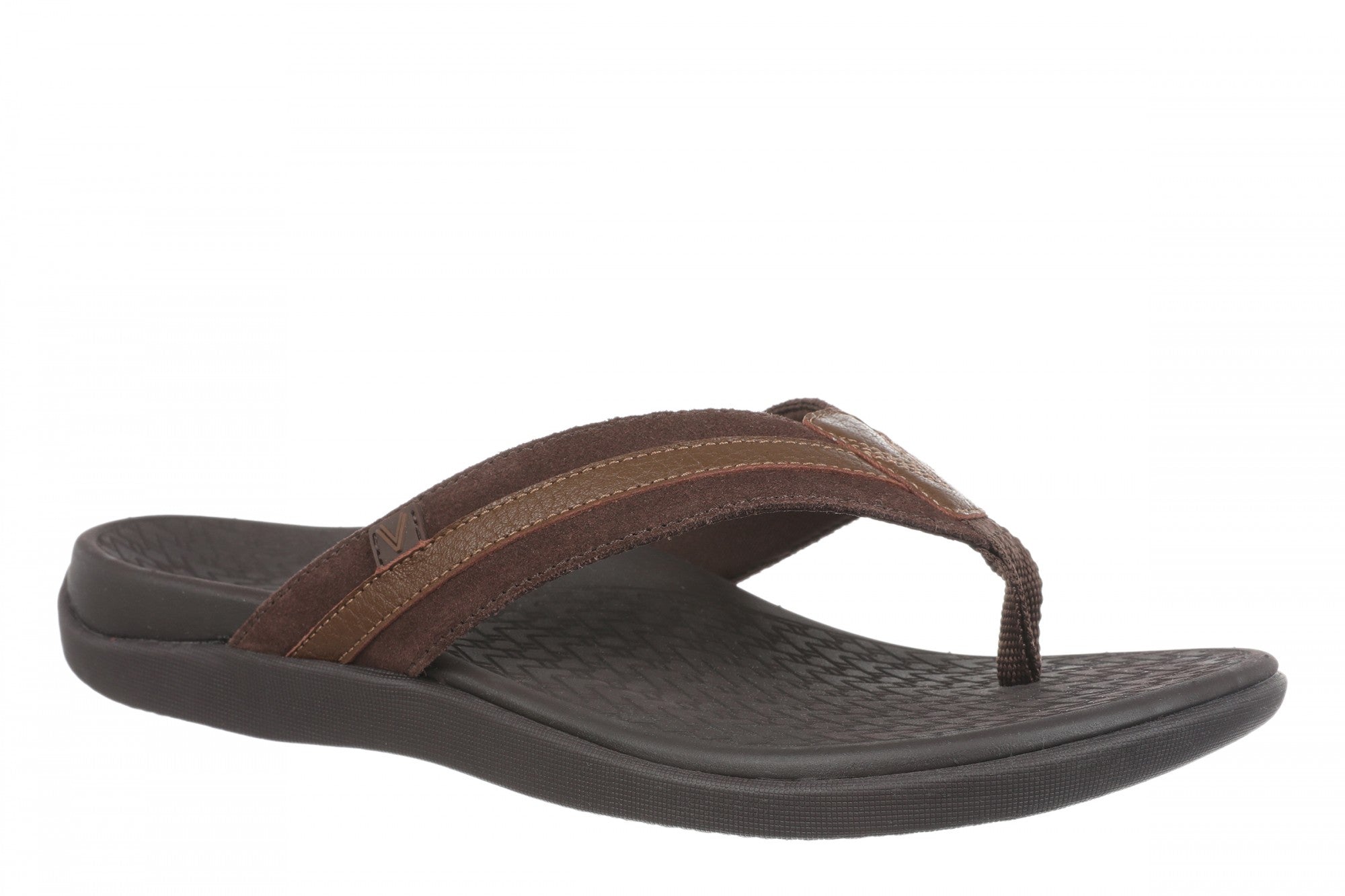 Vionic Men's Tide II Orthotic Support Sandal in Chocolate Ganache