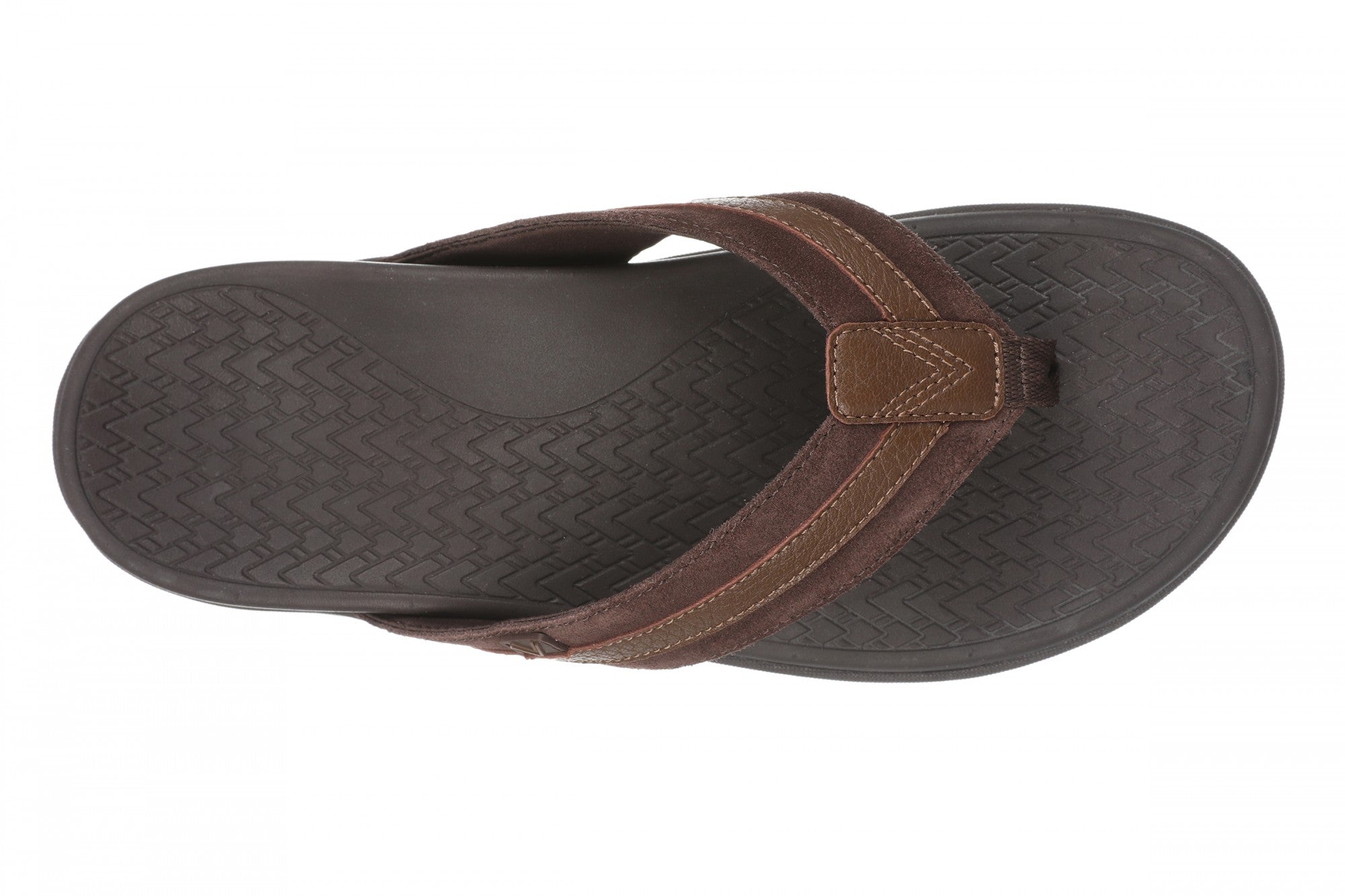 Vionic Men's Tide II Orthotic Support Sandal - Chocolate Ganache - Top