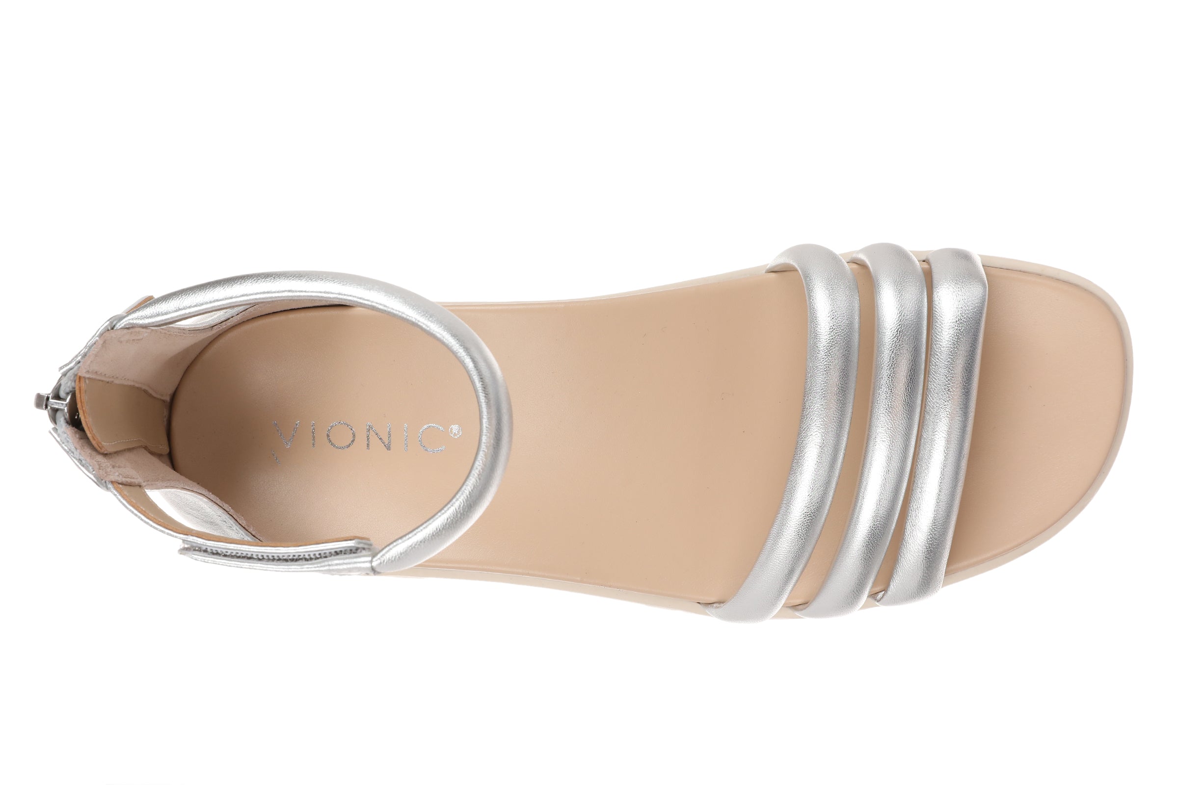 Vionic Laurel Women's Casual Comfort Sandal - Silver 5