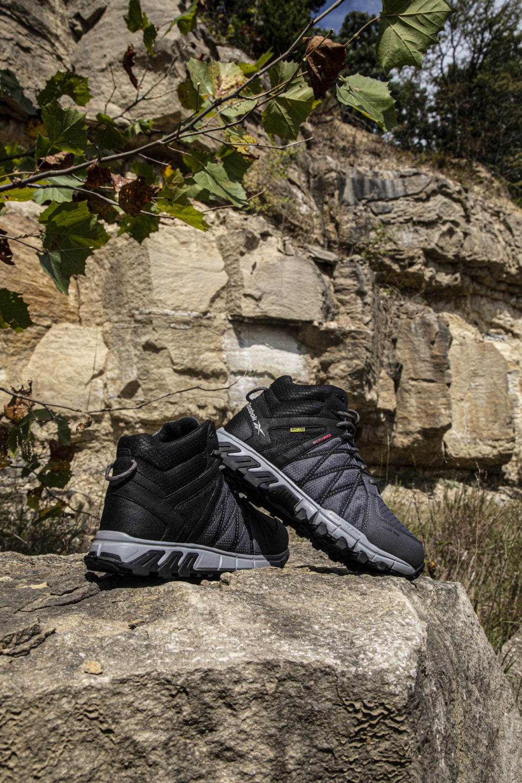 Reebok Work - Women's  Trailgrip - RB344 Women's Athletic Work Hiker with CushGuard Internal Met Gua - Grey/Black - 