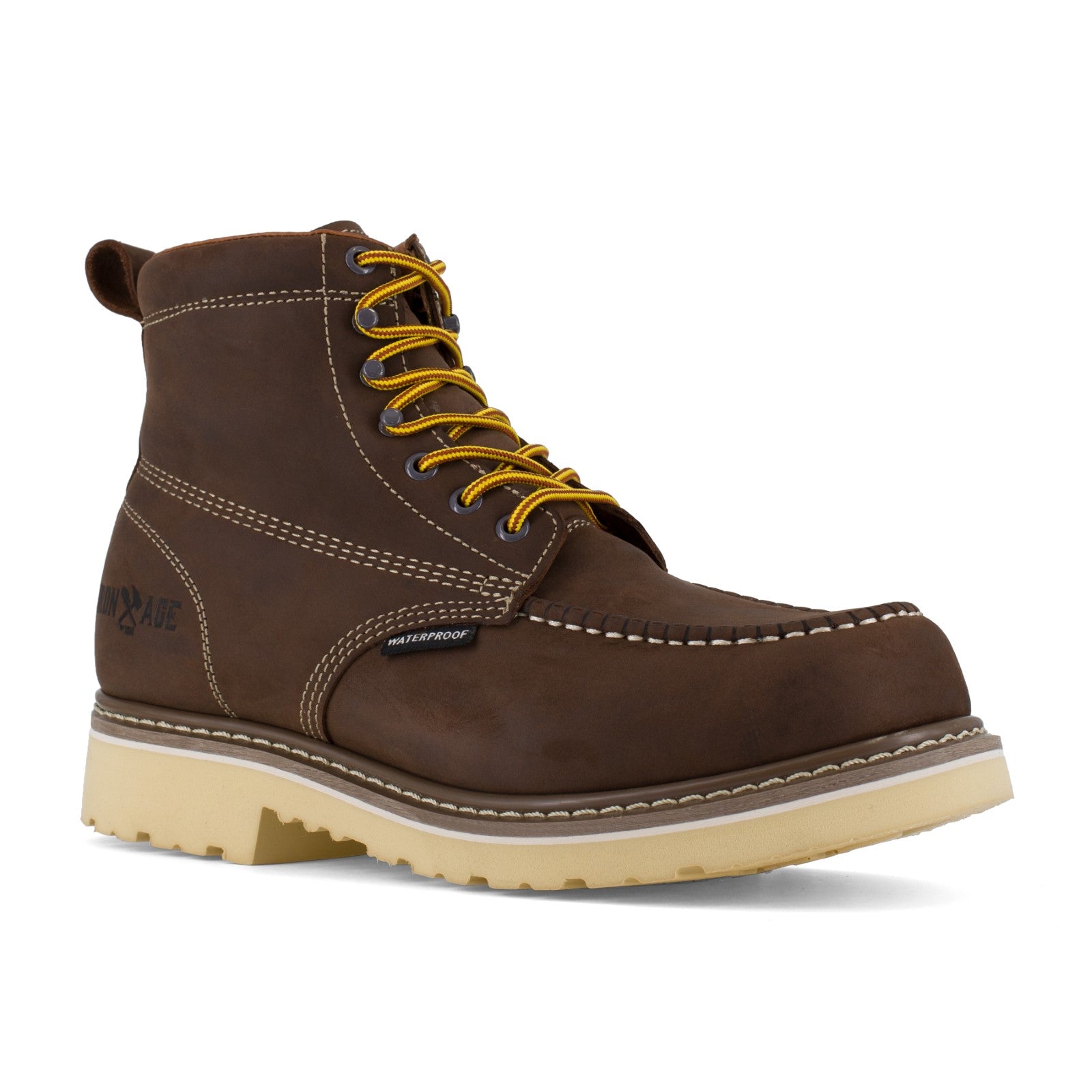 Iron Age Men's Solidifier 6 inch Soft Toe Waterproof Work Boot -  Iron Age Ia5064 Solidifier 02 Brown