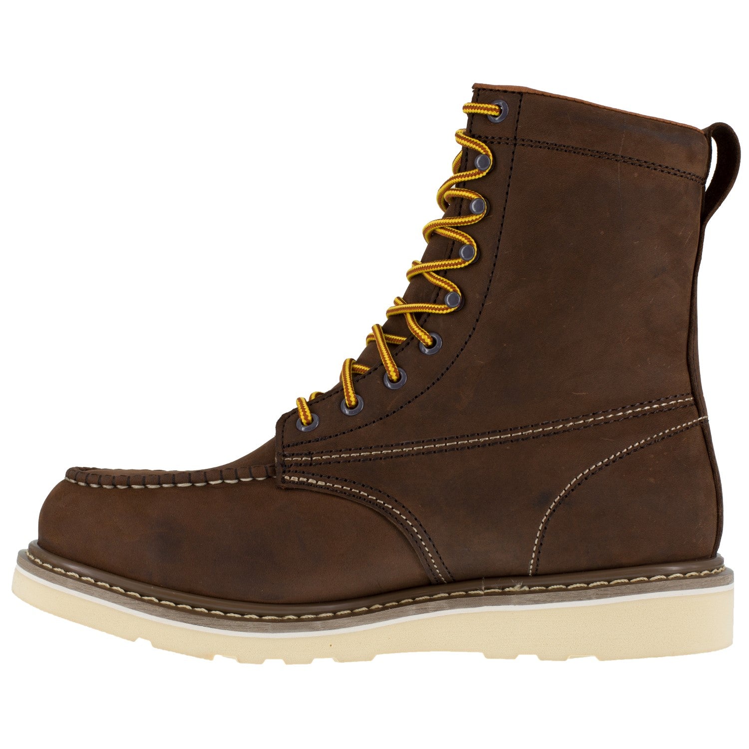 Iron Age Reinforcer Men's Steel Toe Boot IA5081 - Brown - Side View