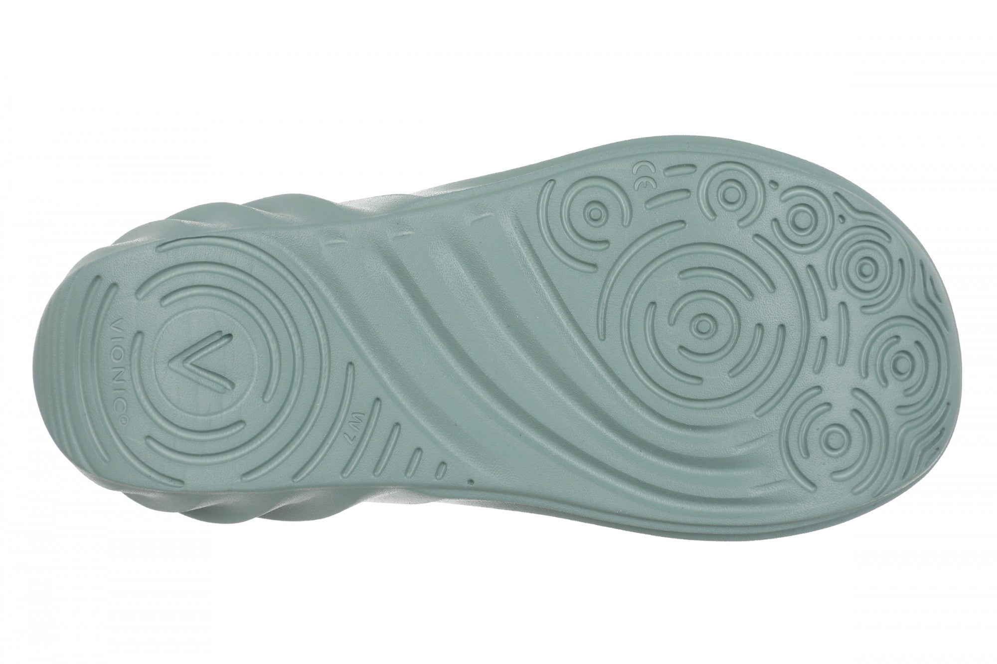 Vionic Tide RX Unisex Recovery Cushioned Orthotic Sandal - Iceberg Green - Bottom