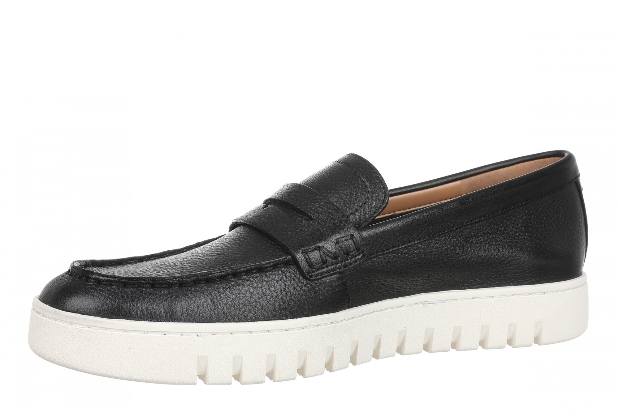Vionic Men's Uptown Slip-On Loafer / Travel Shoe - Black - Left angle