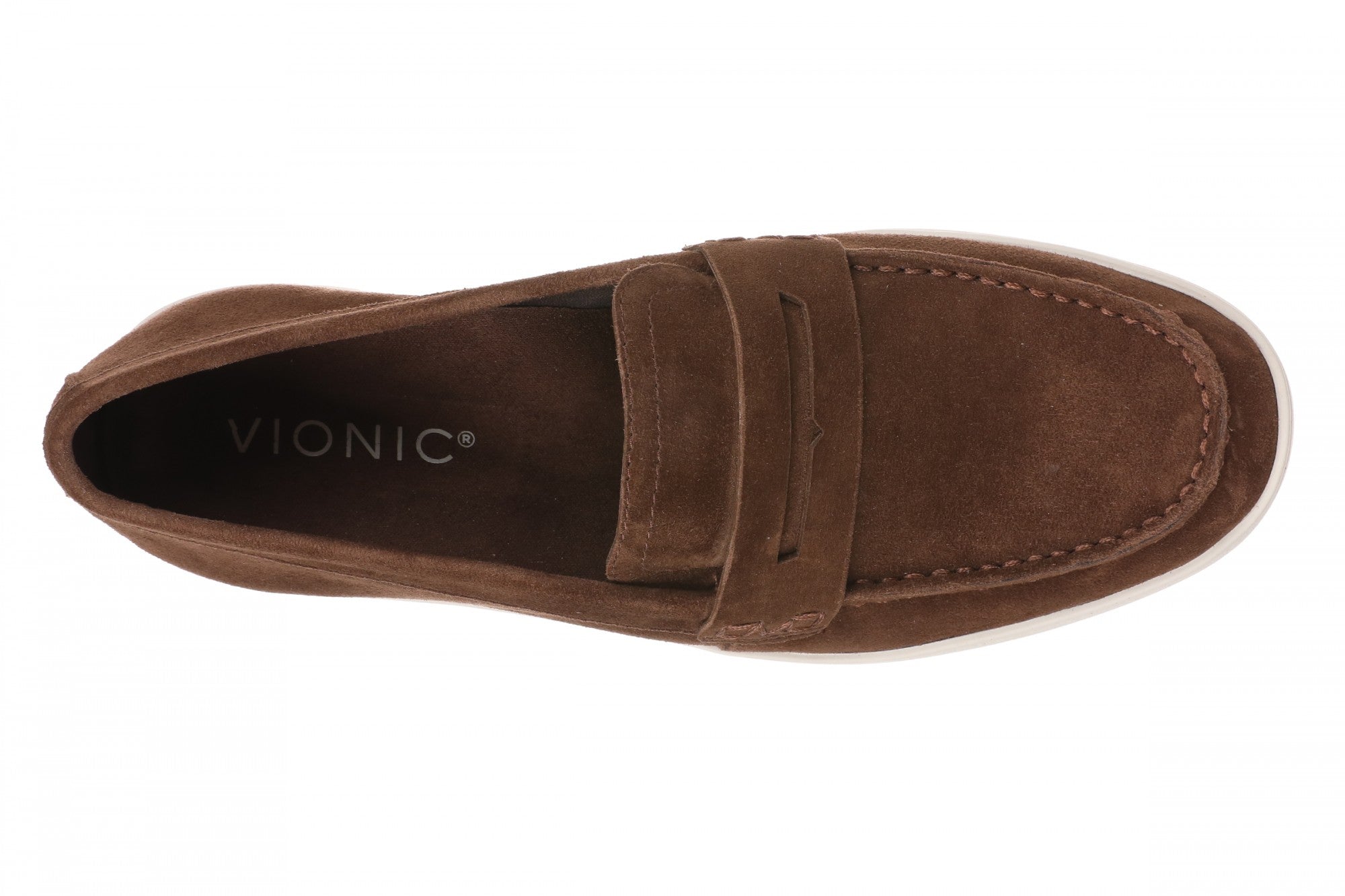 Vionic Men's Uptown Slip-On Loafer / Travel Shoe - Coffee - Top
