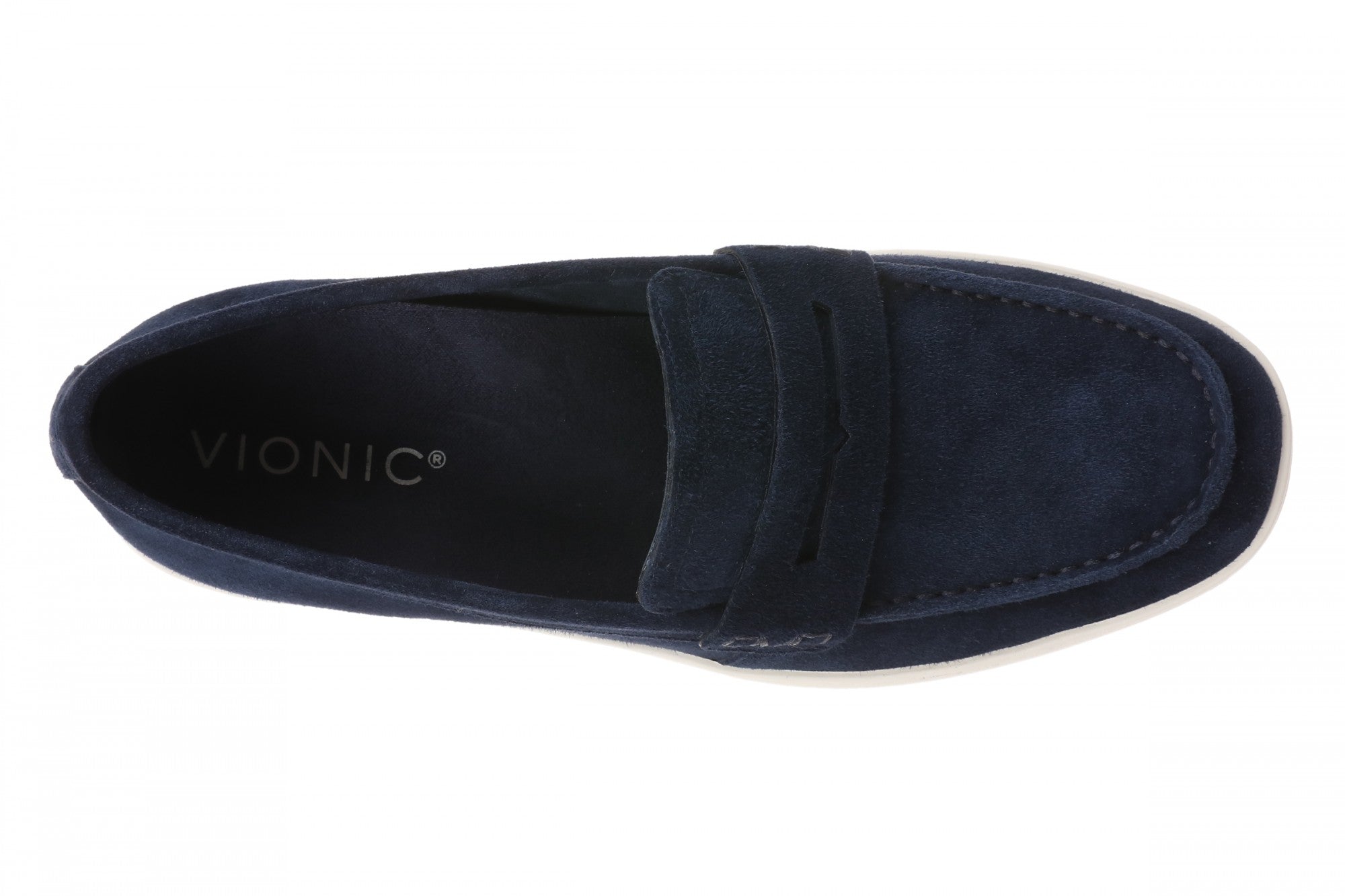 Vionic Men's Uptown Slip-On Loafer / Travel Shoe - Navy Blazer - Top