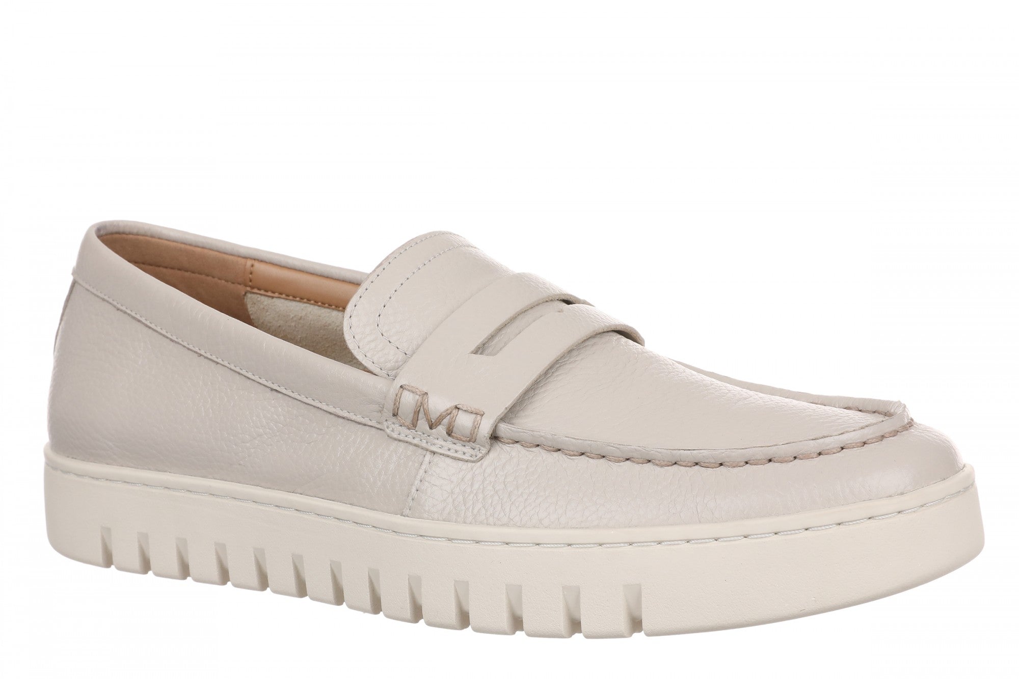 Vionic Men's Uptown Slip-On Loafer - Comfortable Orthotic Travel Shoe - Chateau Grey - Angle main
