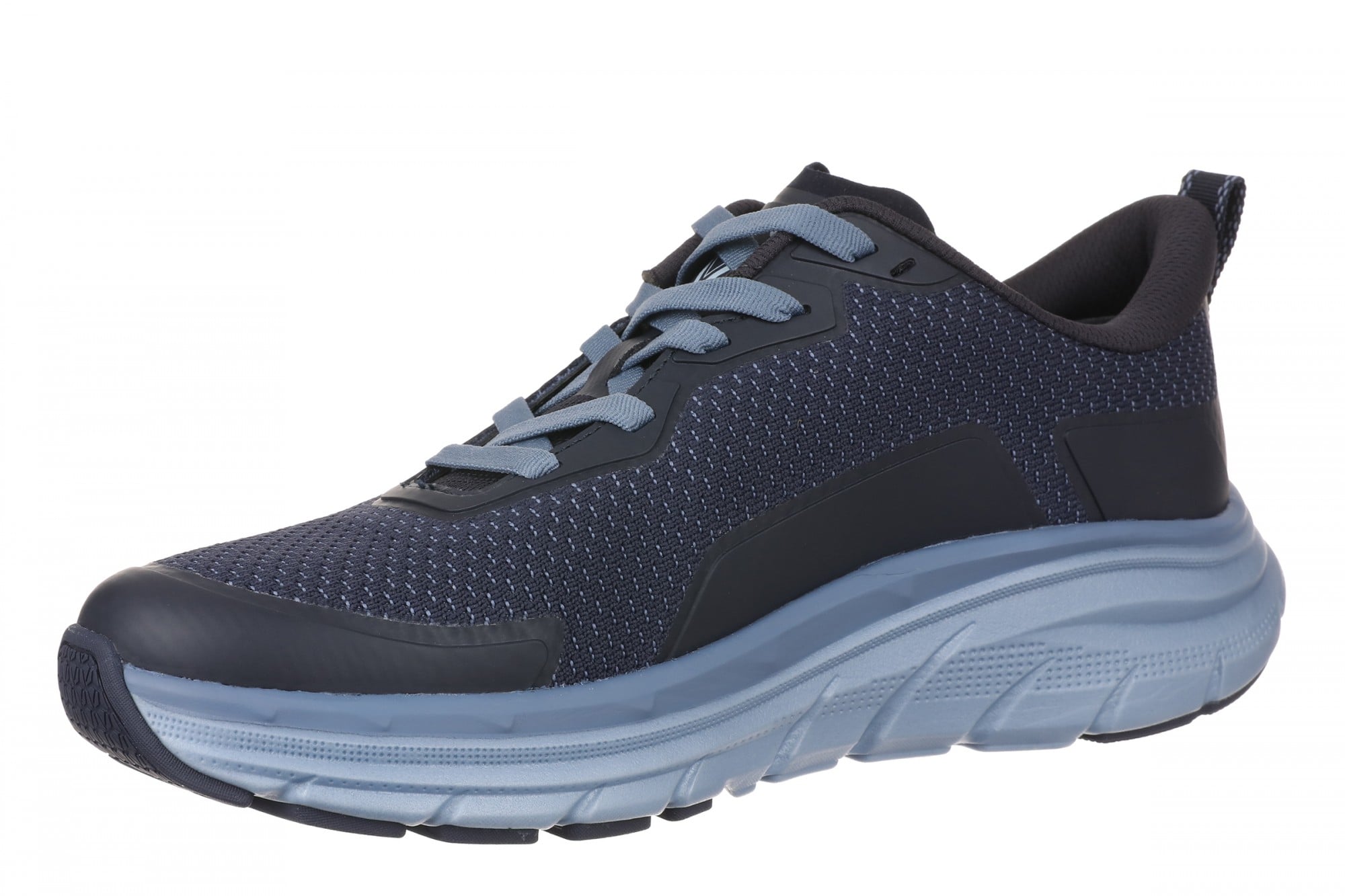 Vionic Men's Walk Max - Water Repellent Athletic Walking Shoes with Orthotic Support - Navy Blazer - Left angle