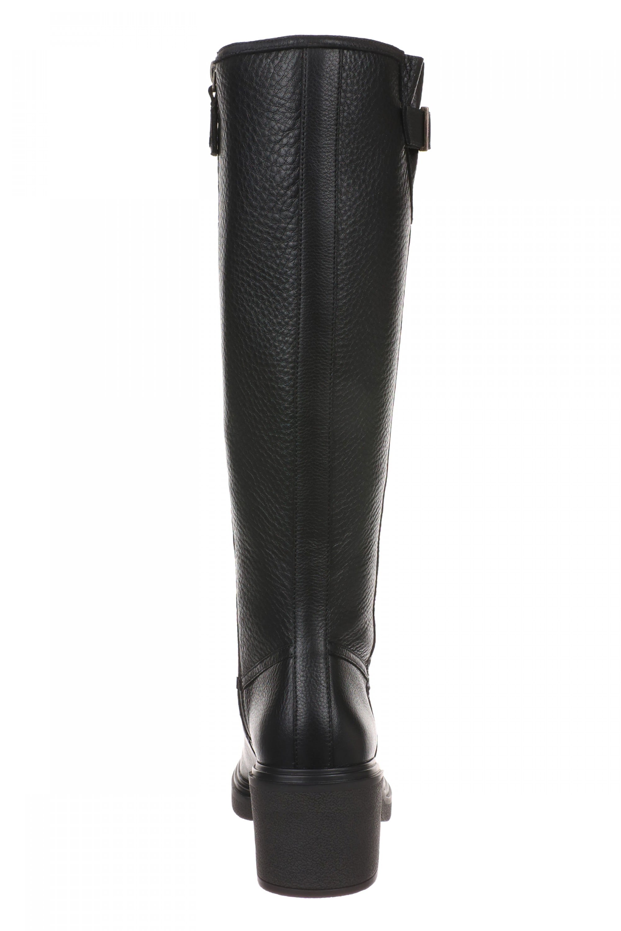 Vionic Sonora - Women's Comfortable Orthotic Moto Tall Boot with Arch Support - Black - Back