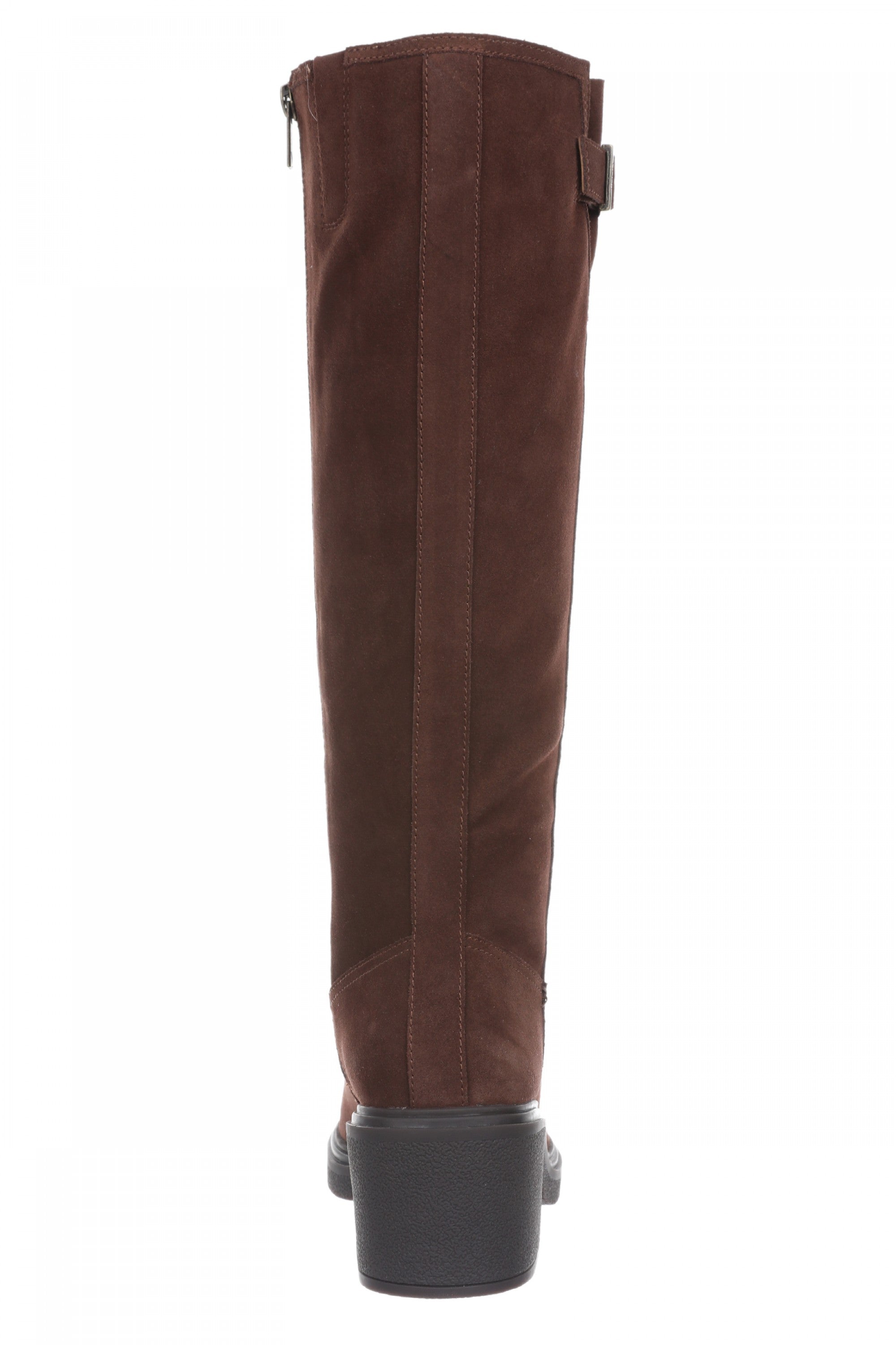 Vionic Sonora - Women's Comfortable Orthotic Moto Tall Boot with Arch Support - Coffee - Back